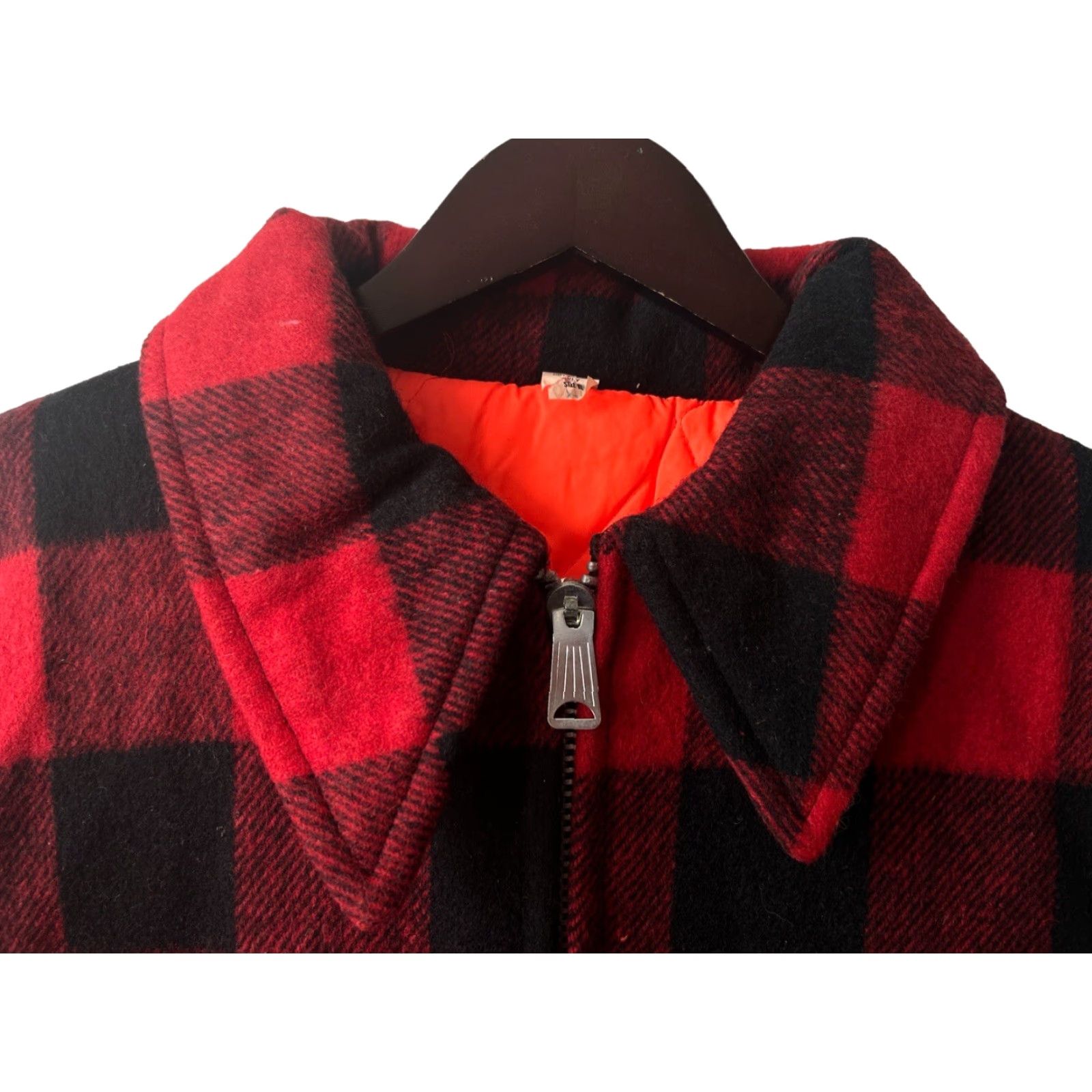 Vintage VINTAGE Reversible Hunting Jacket Coat Mens 2XL Red Buffalo Plaid NWT Deadstock 60s NOS Zip Hood Size US XXL / EU 58 / 5 - 3 Thumbnail