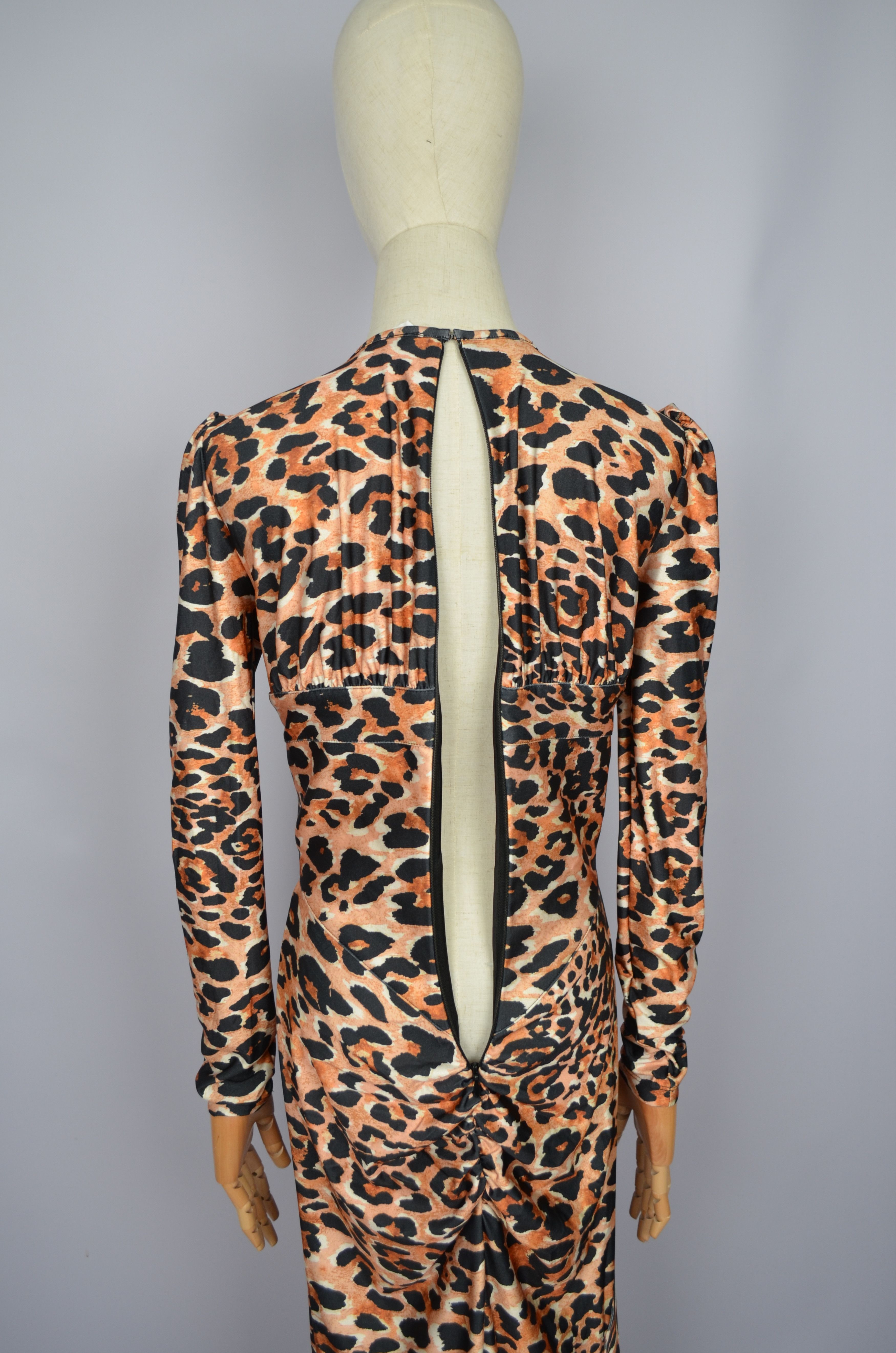 Designer × H&M × Paco Rabanne H&M x Paco Rabanne Dress Leopard Print Buckle Detail Stretch Size XS / US 0-2 / IT 36-38 - 11 Thumbnail