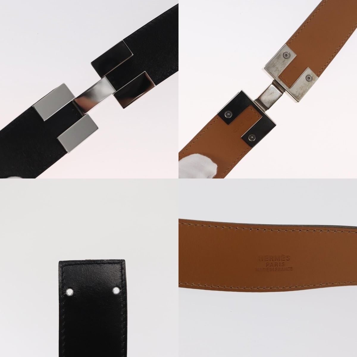 Hermes Hermes 24/32 Black Leather Belt Size ONE SIZE - 4 Thumbnail