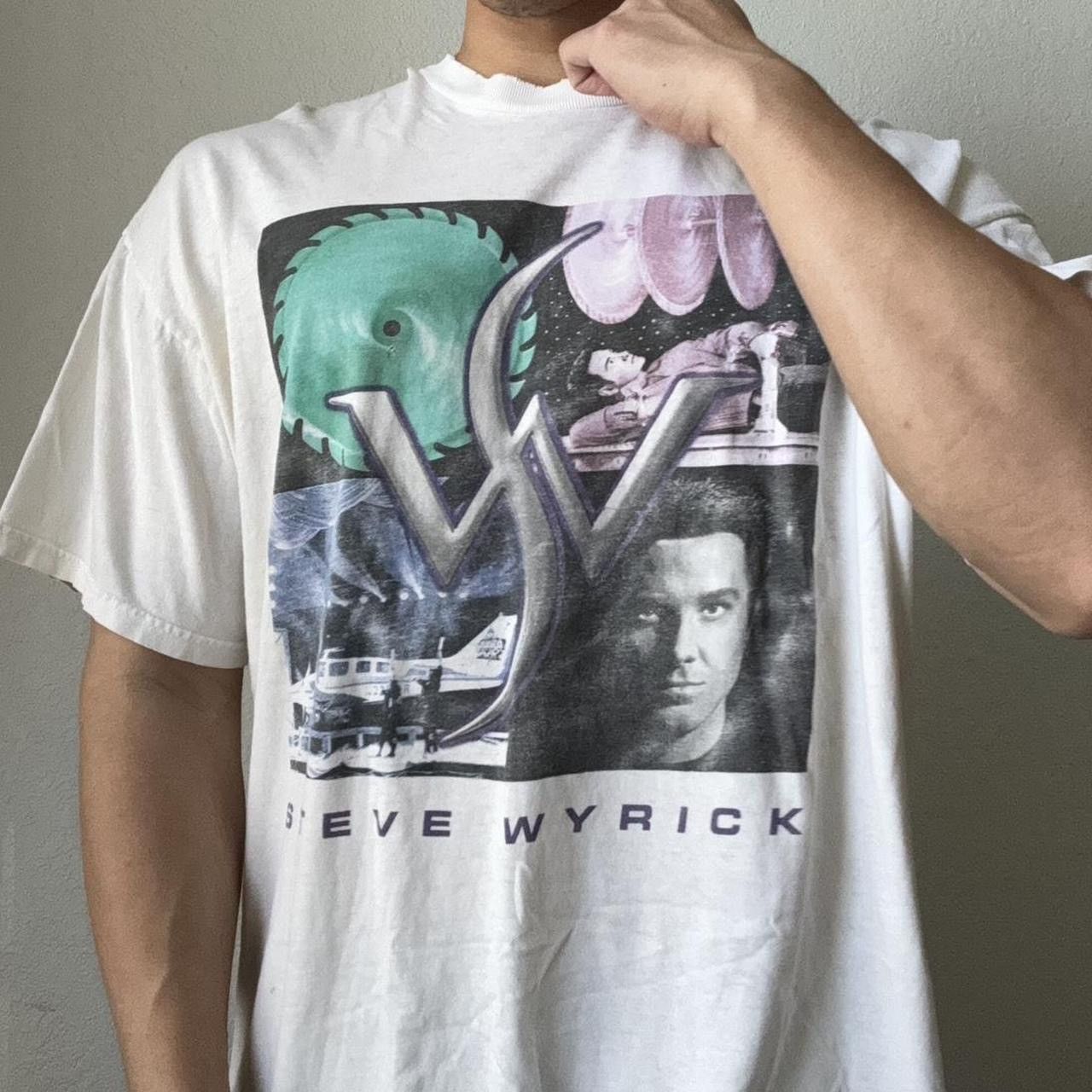 Vintage Vintage 2000s Steve Wyrick Illusionist Graphics White Tee Size US XL / EU 56 / 4 - 4 Thumbnail