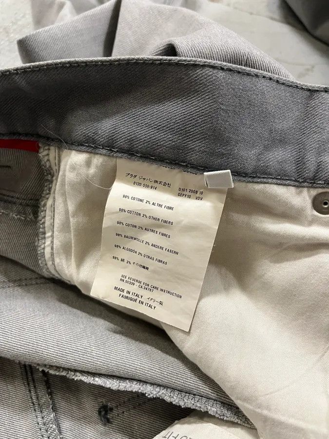 Prada AW2008 Prada Grey Denim Tapered Fit Jeans Size US 33 - 13 Thumbnail