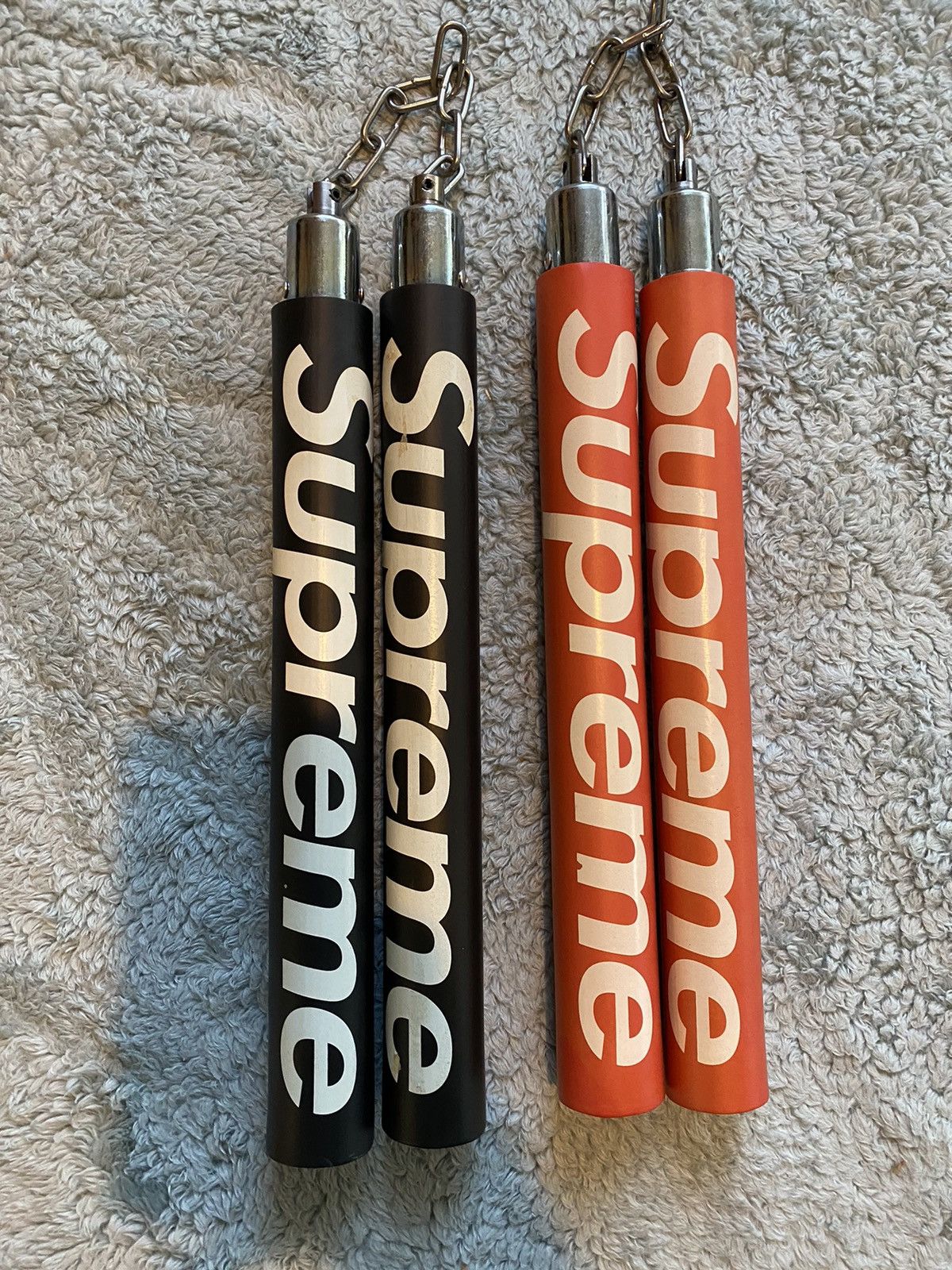 image of Supreme 2010 Nunchucks Set Of 2 100% Authentic in Red, Men's