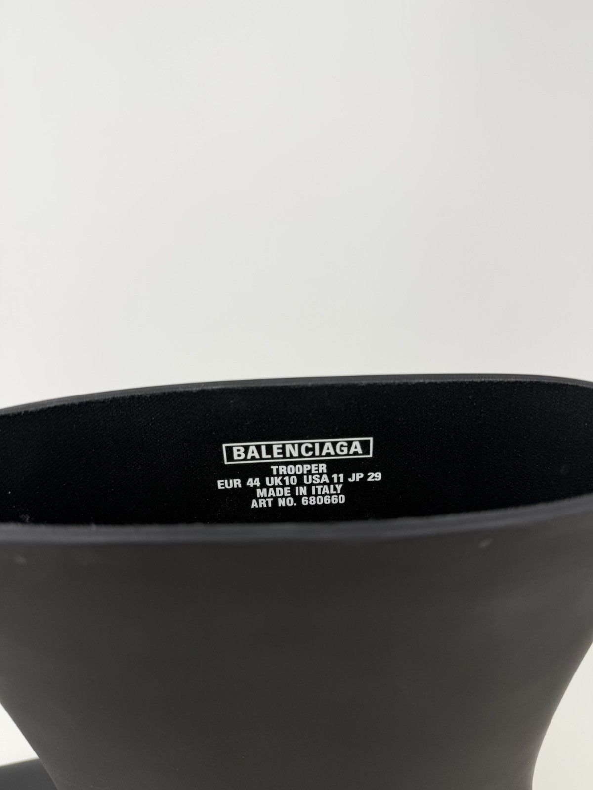 Balenciaga Balenciaga Trooper Rubber Boots Black Size US 11 / EU 44 - 7 Thumbnail