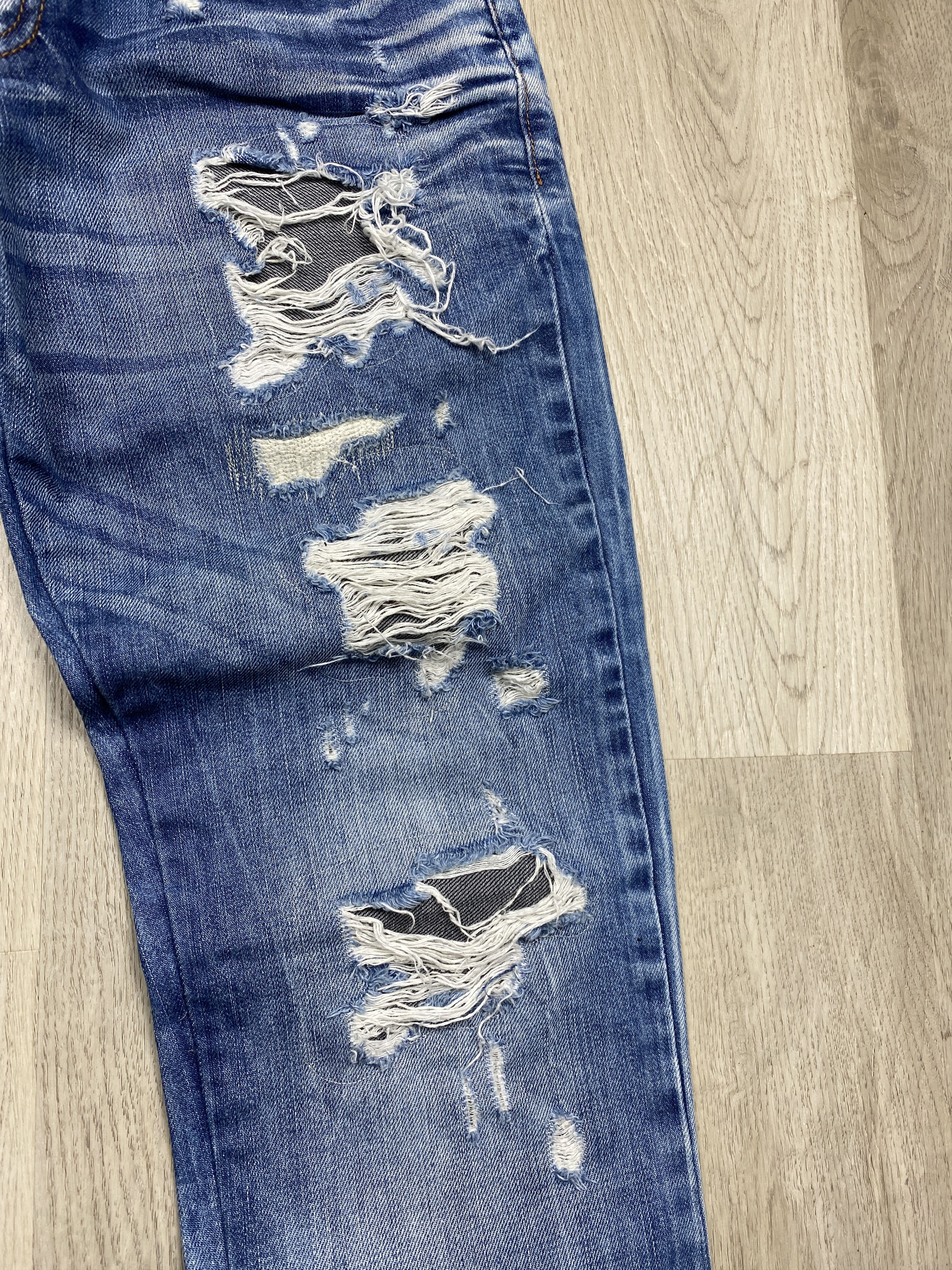 If Six Was Nine Cipo & Baxx Distressed Denim Vintage Rap Pants Jeans Size US 29 - 4 Thumbnail