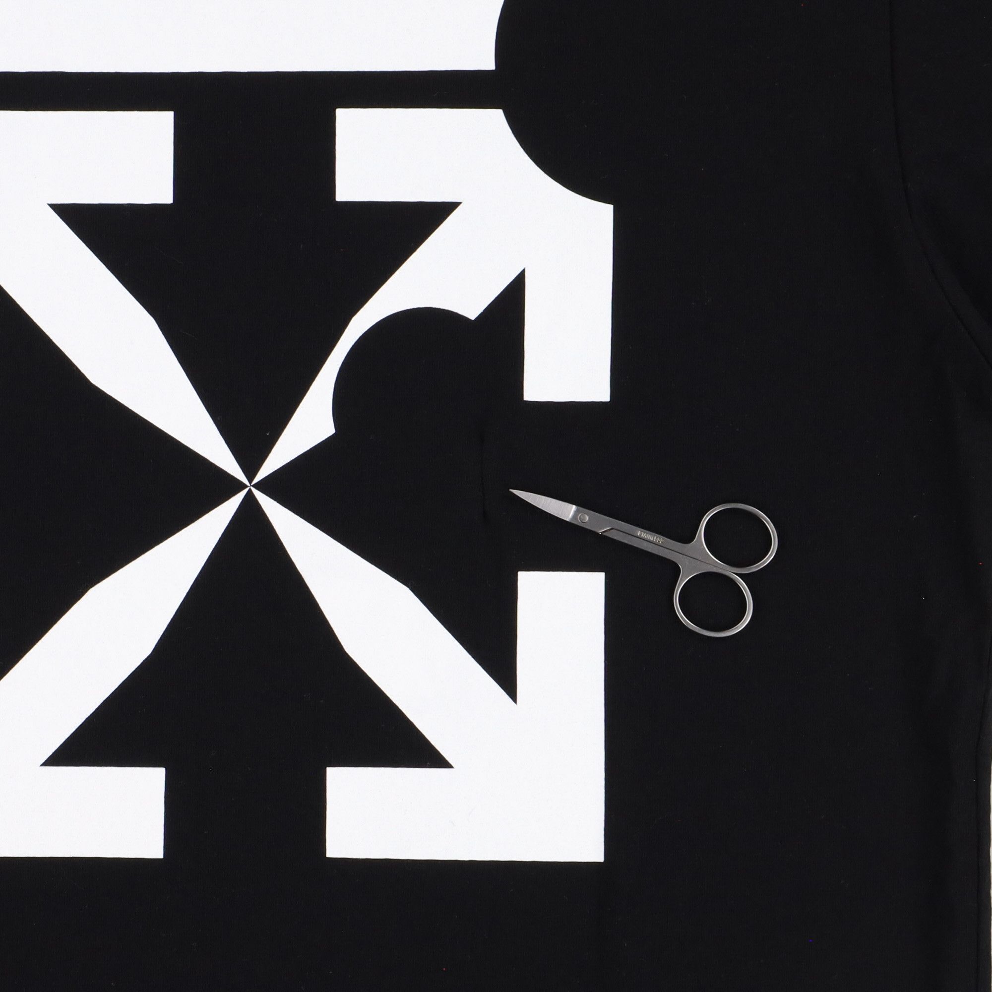 Off-White Black Cut Here Logo Arrows T-Shirt Size US S / EU 44-46 / 1 - 4 Thumbnail