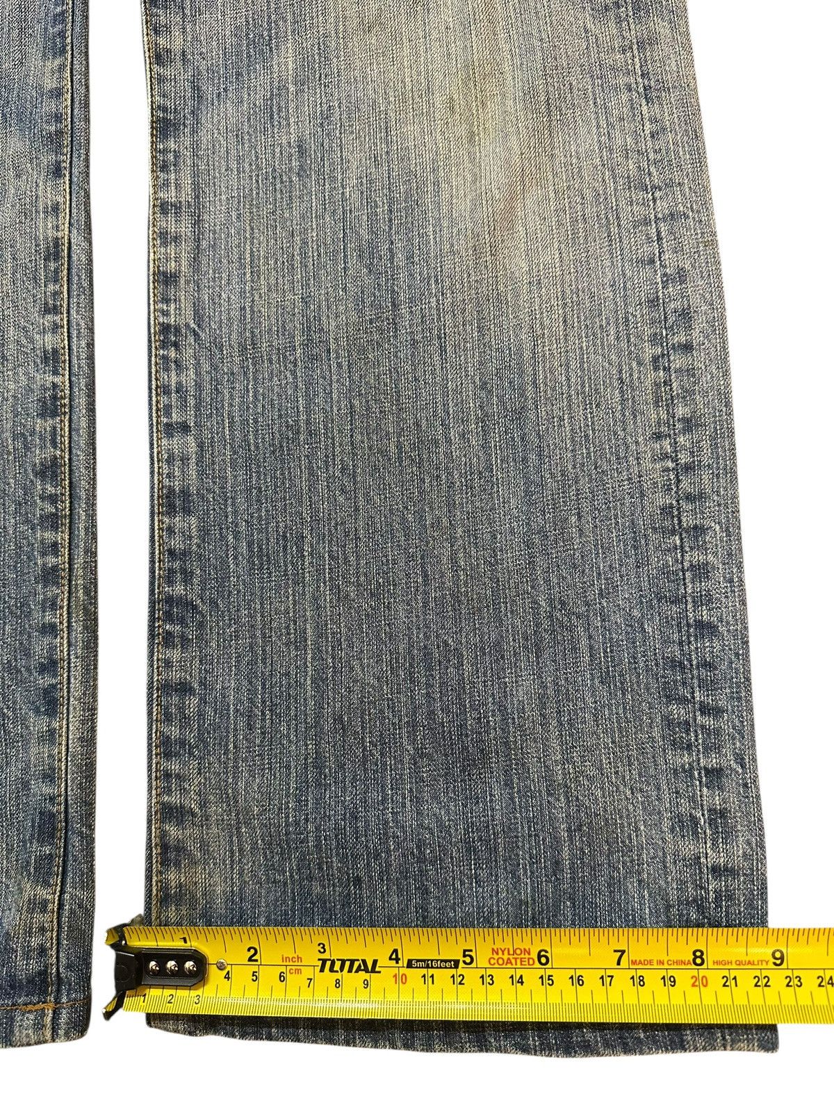 Japanese Brand Vintage Japanese Mud Wash Faded Distress Style Baggy Jeans Size US 32 / EU 48 - 16 Thumbnail