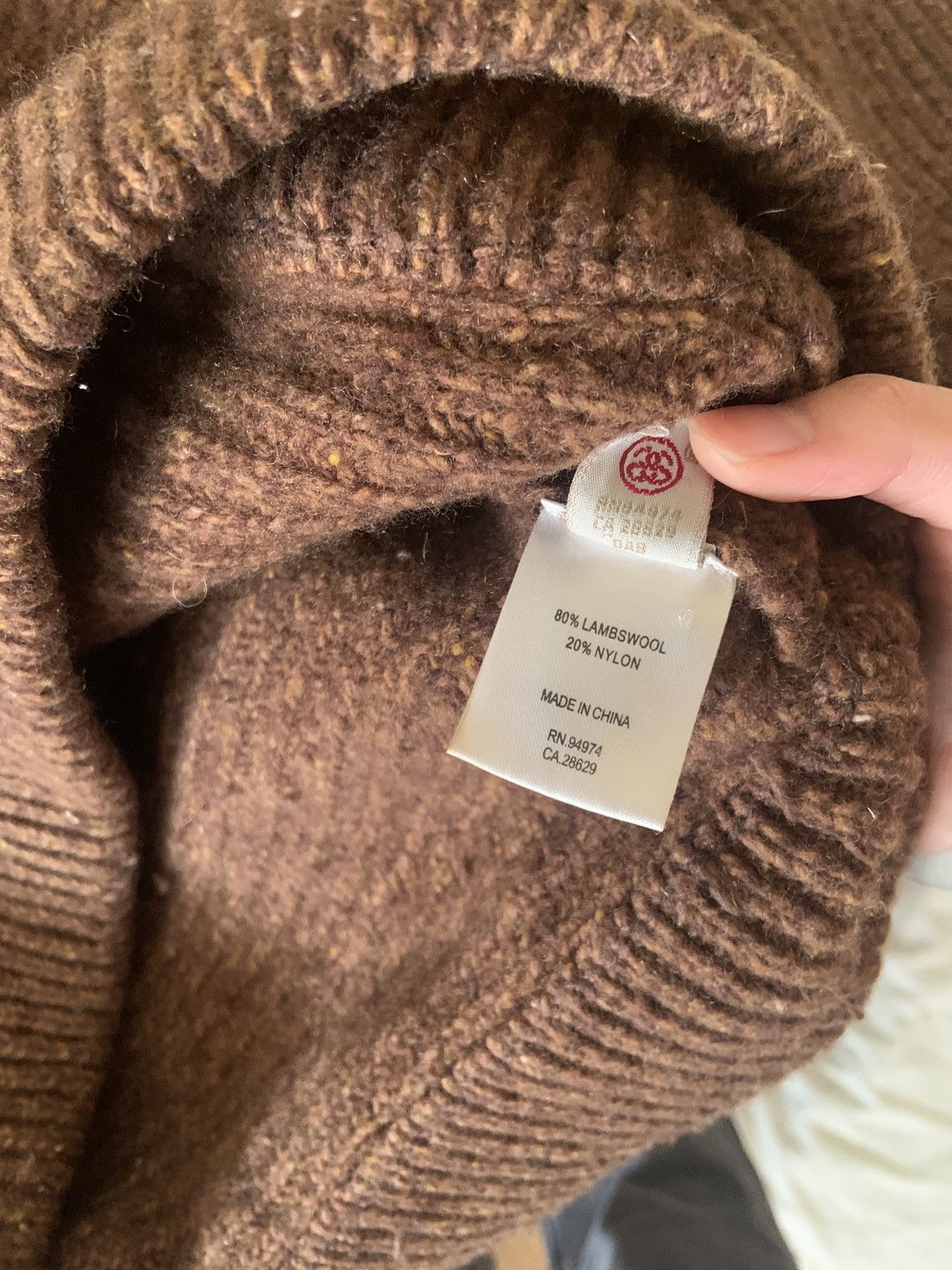 Cos Stussy deluxe rib knit lambswool brown sweater Size US M / EU 48-50 / 2 - 3 Thumbnail