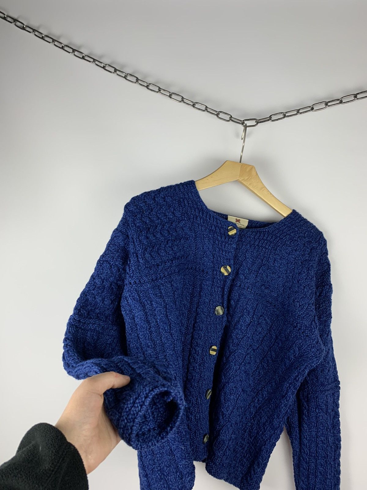 Carraig Donn Carraig Donn Cable Knit Merino Wool Cardigan Buttons Size M Size US M / EU 48-50 / 2 - 6 Thumbnail