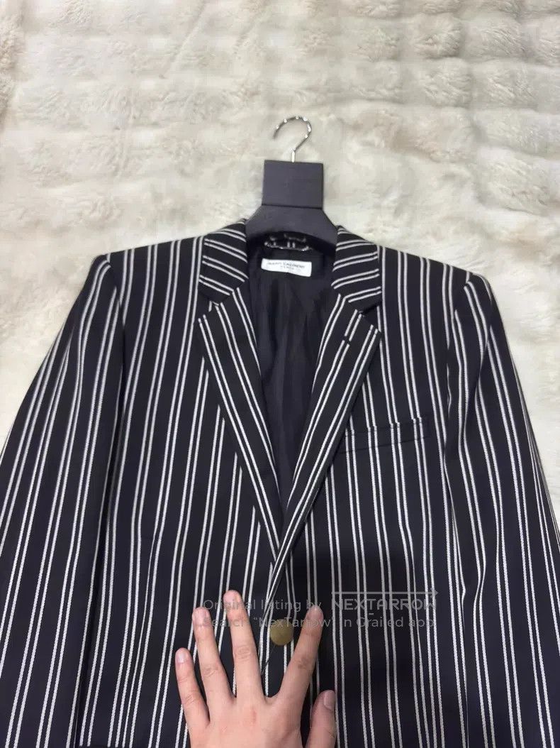 Saint Laurent Paris Saint Laurent Paris Gold Button Striped Men's Suit i Size US M / EU 48-50 / 2 - 3 Thumbnail