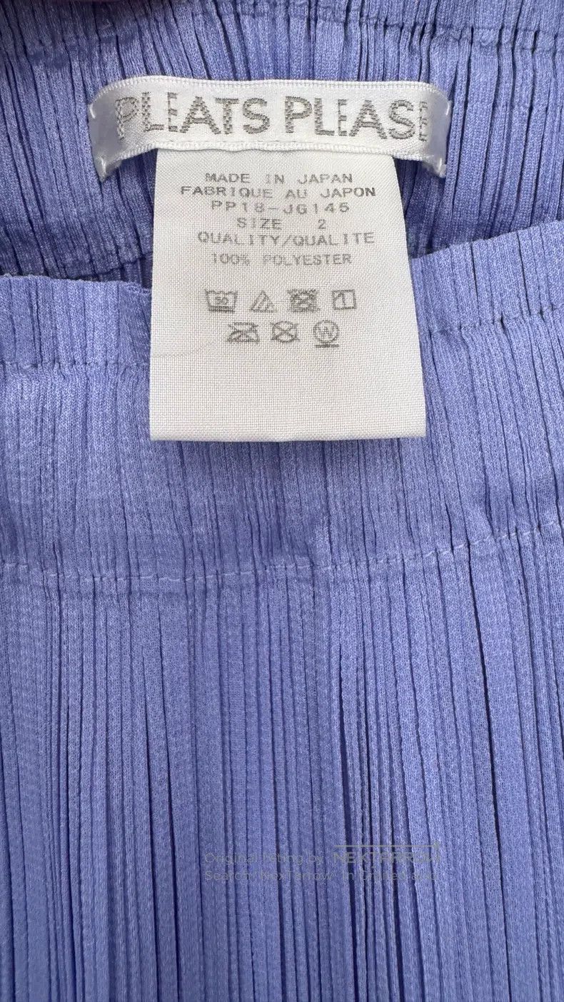 Issey Miyake Issey Miyake Blue Purple Side Slit Midi Skirt Size 25" / US 0 / IT 36 - 4 Thumbnail