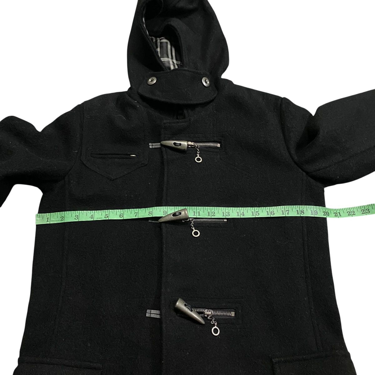 In The Attic Vintage In The Attic Button Wool Hoodie Jacket Size US L / EU 52-54 / 3 - 12 Thumbnail