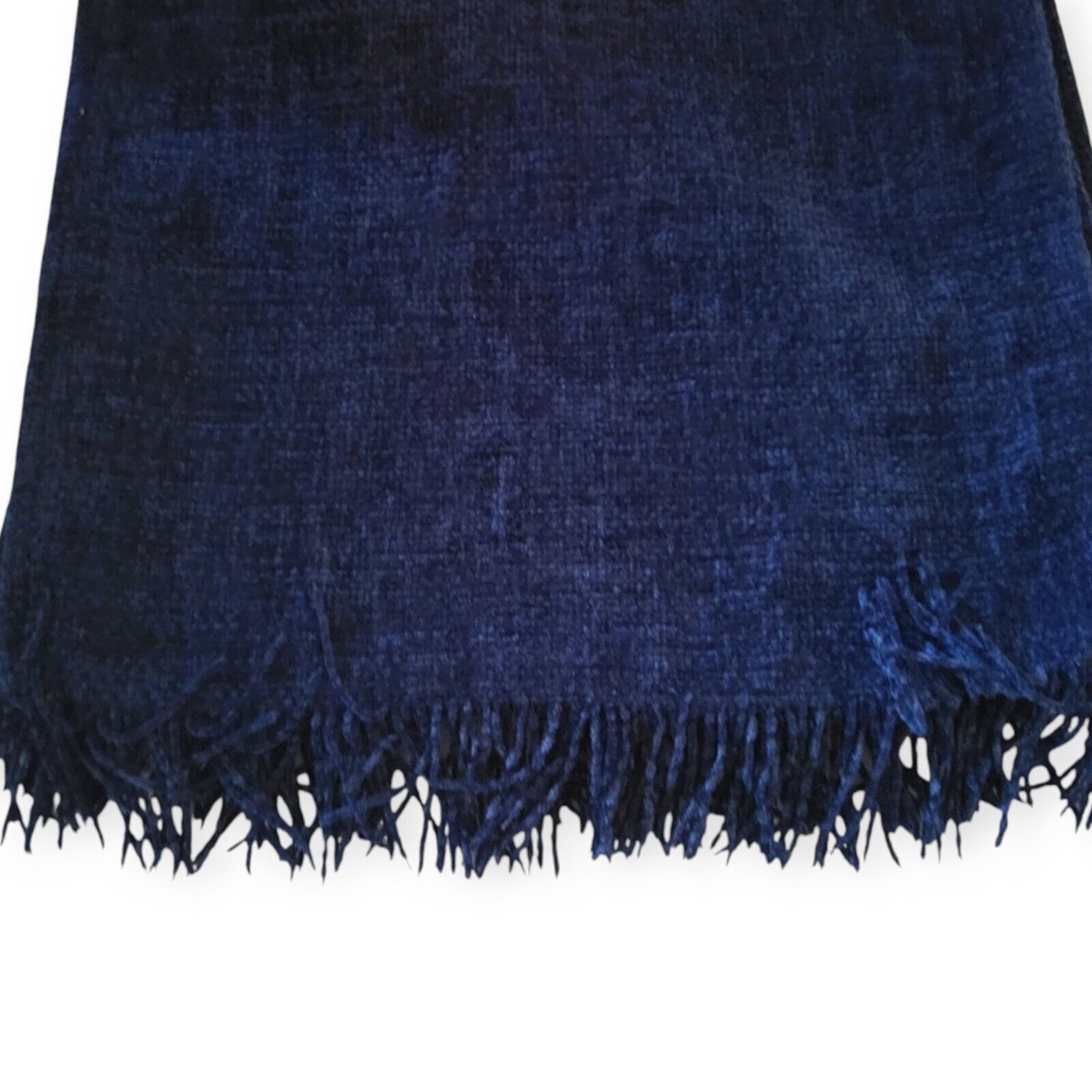 Other Weave Of The Irish Scarf Handcrafted Blue W/ Fringe Ireland Size ONE SIZE - 7 Thumbnail