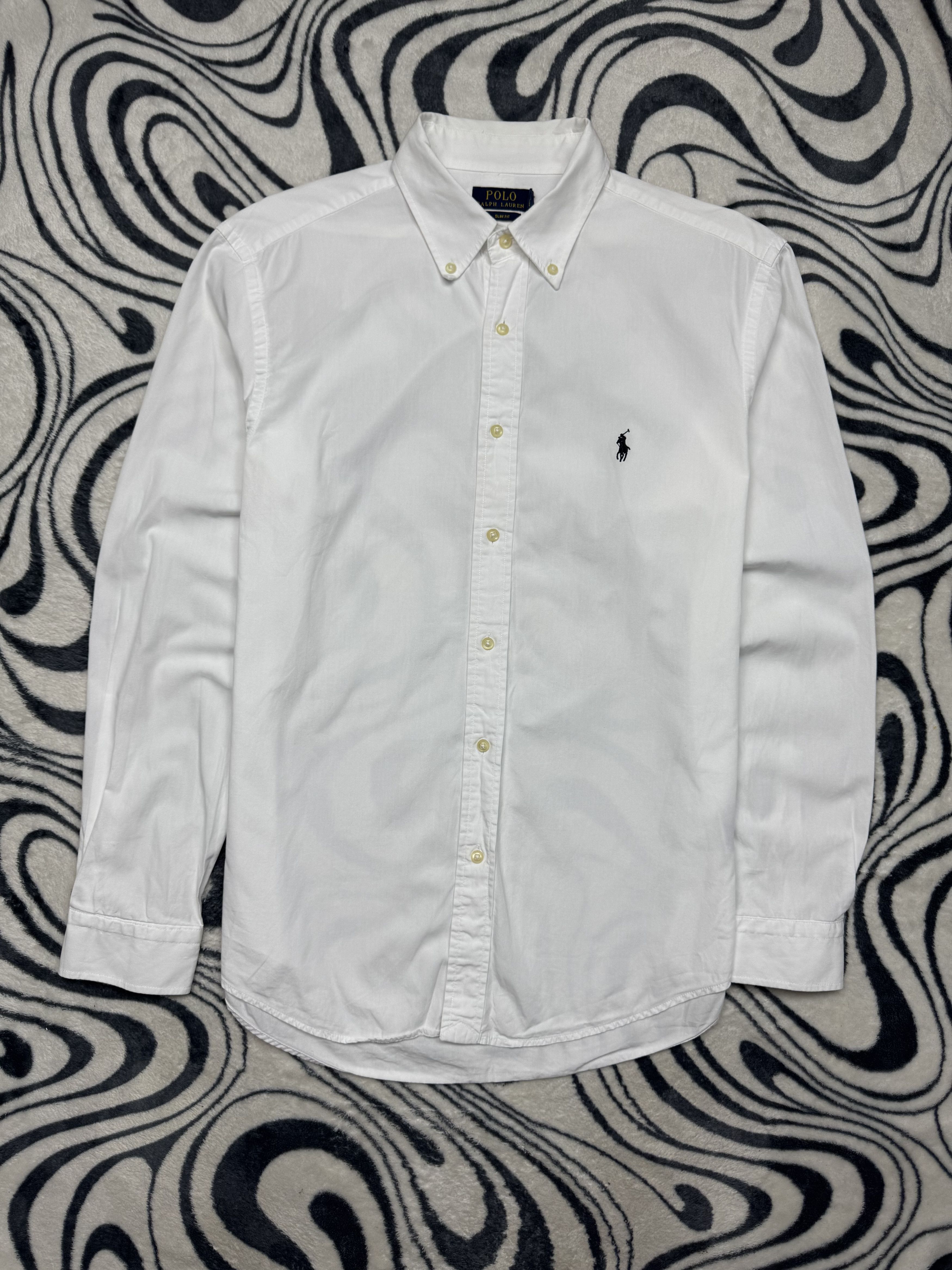 Polo Ralph Lauren Polo Ralph Lauren Mens Long Sleeve White Shirt Slim Fit Size US L / EU 52-54 / 3 - 1 Thumbnail