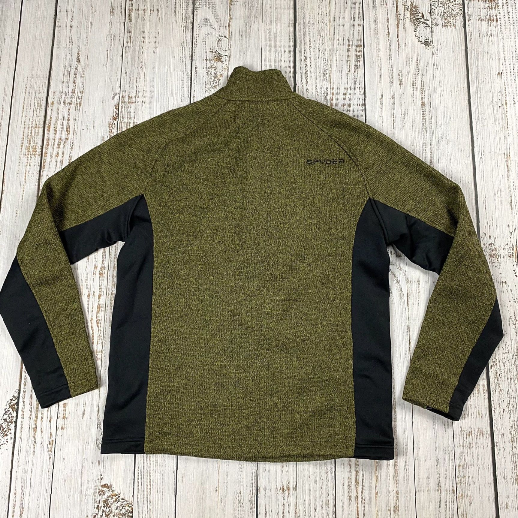Spyder Spyder OUTBOUND Core Knit Mens Green Black 1/2 Zip Sweater Pullover Jacket L Size US L / EU 52-54 / 3 - 7 Thumbnail