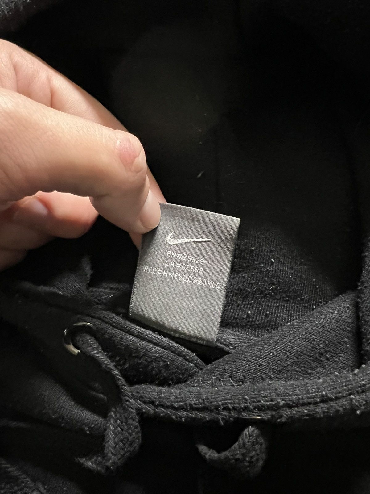 Nike × Vintage Vintage Y2k Nike 🖤 Basic Blank Hoodie 00’s Size US L / EU 52-54 / 3 - 7 Thumbnail