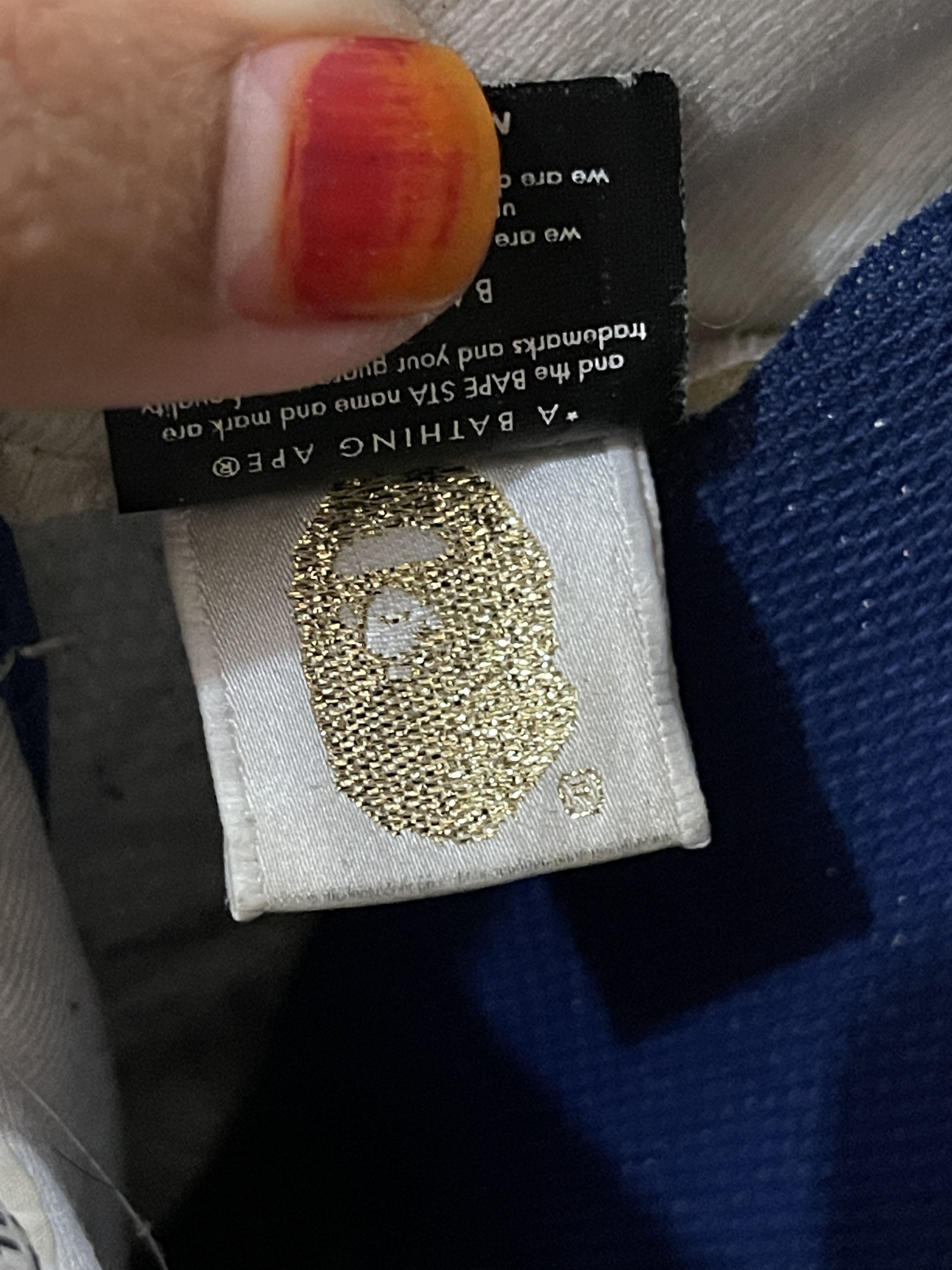Bape Gingham Check Bapesta Size US 9.5 / EU 42-43 - 12 Thumbnail