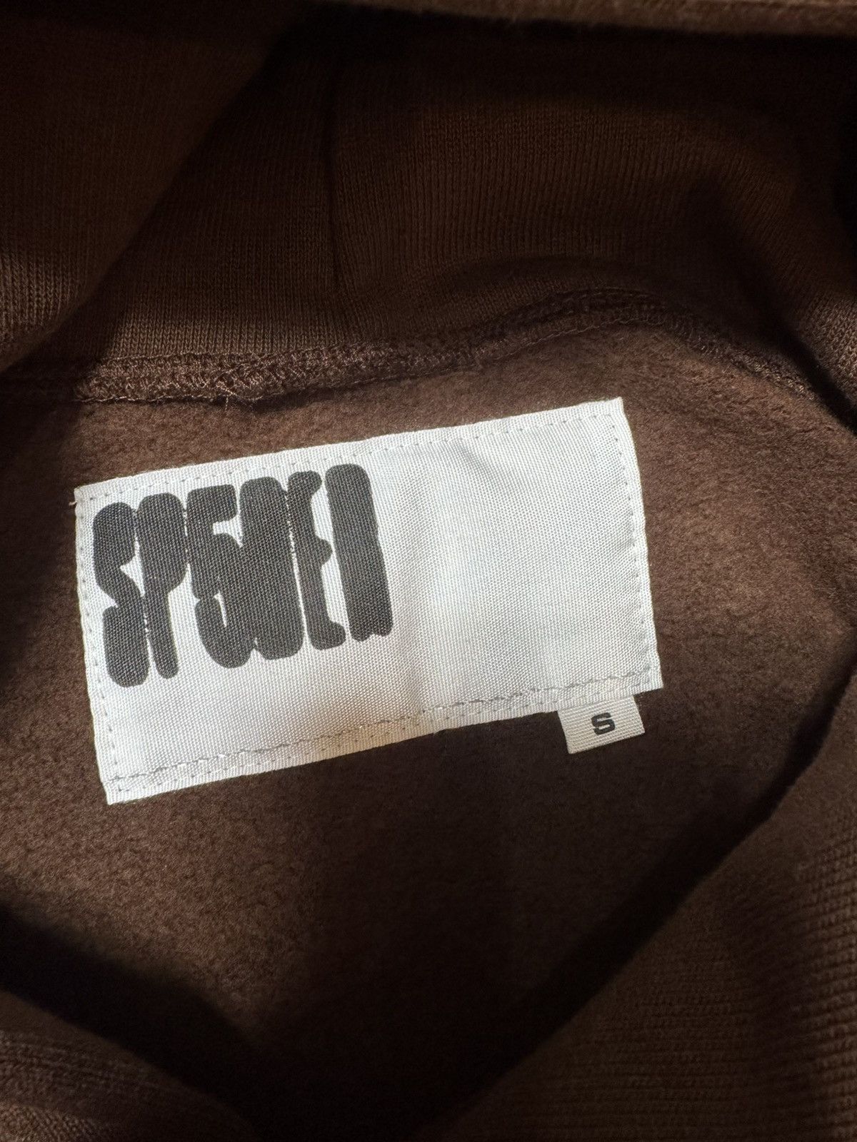 Sp5der SP5DER BROWN RHINESTONE OG WEB HOODIE - SIZE SMALL Size US S / EU 44-46 / 1 - 6 Thumbnail