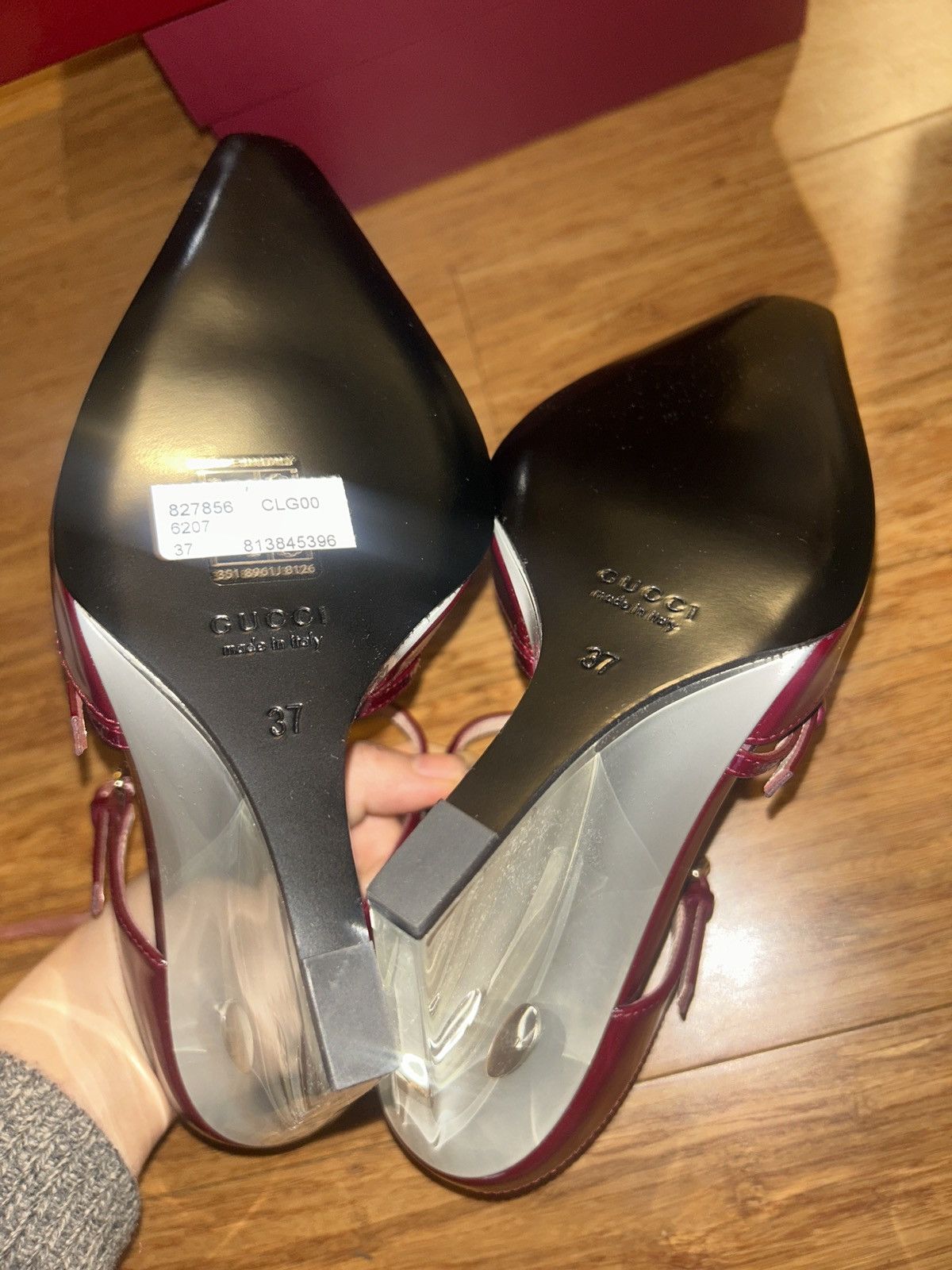 Gucci Gucci Closed Toe Slippers Wedge Mules Regent Rosso Ancora Size US 7 / IT 37 - 5 Thumbnail