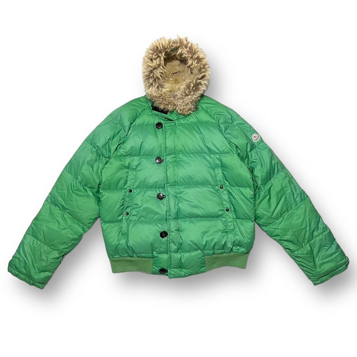 Moncler × Vintage Moncler vintage bulgarie fur hooded jacket Size US XL / EU 56 / 4 - 2 Thumbnail