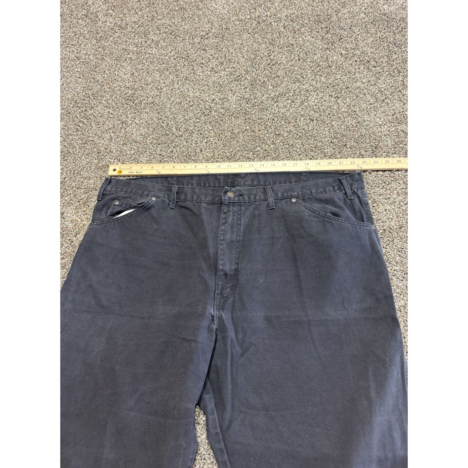 Dickies Dickies Jeans Men 44x32 Straight Cotton Denim Black 5-Pocket Regular Zip Solid Vintage? No (Not Vintage) +? Just format guidelines. Size US 44 / EU 60 - 4 Thumbnail