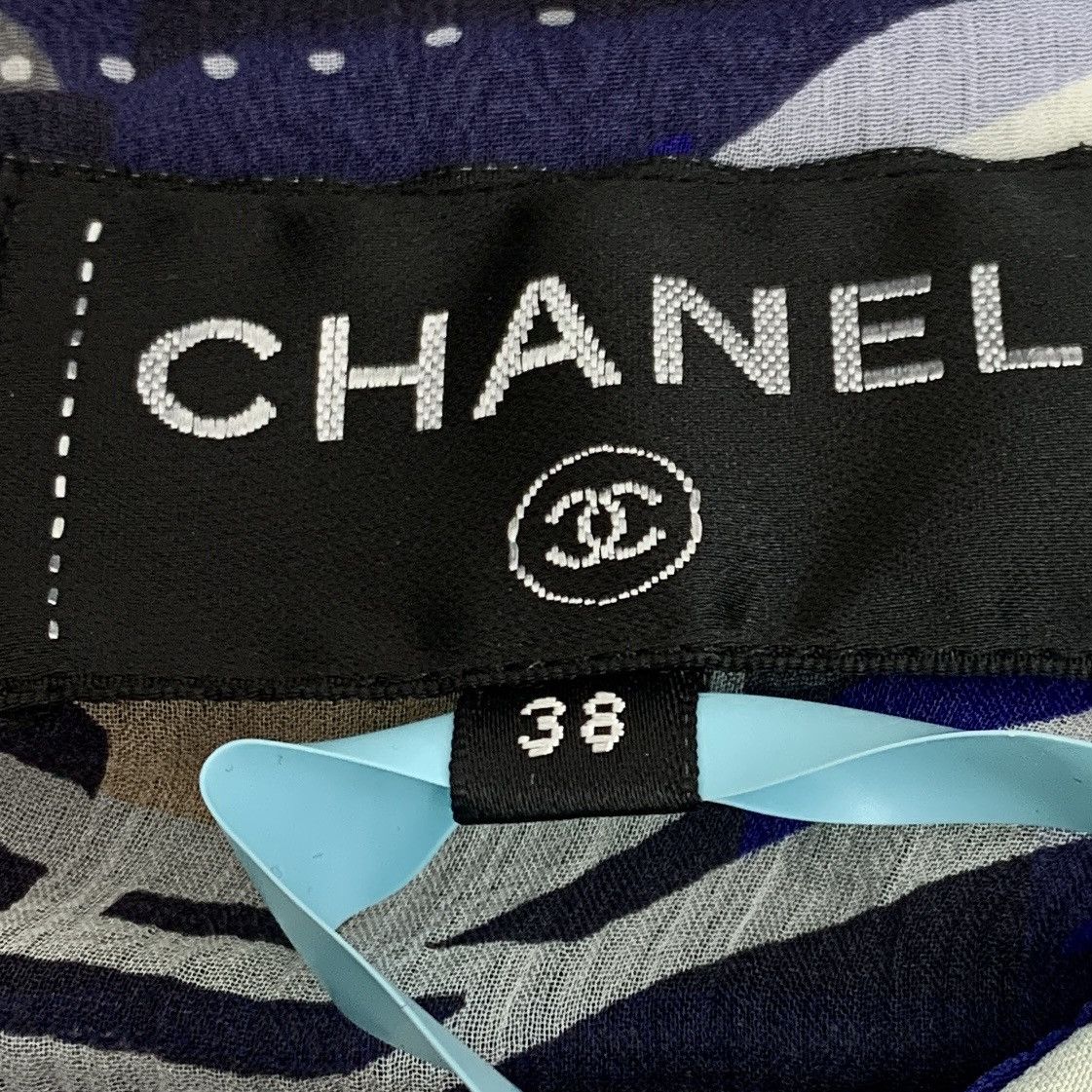 Chanel Chanel Multi-color Geometric Pattern Mulberry Silk Shirt Size S / US 4 / IT 40 - 7 Thumbnail