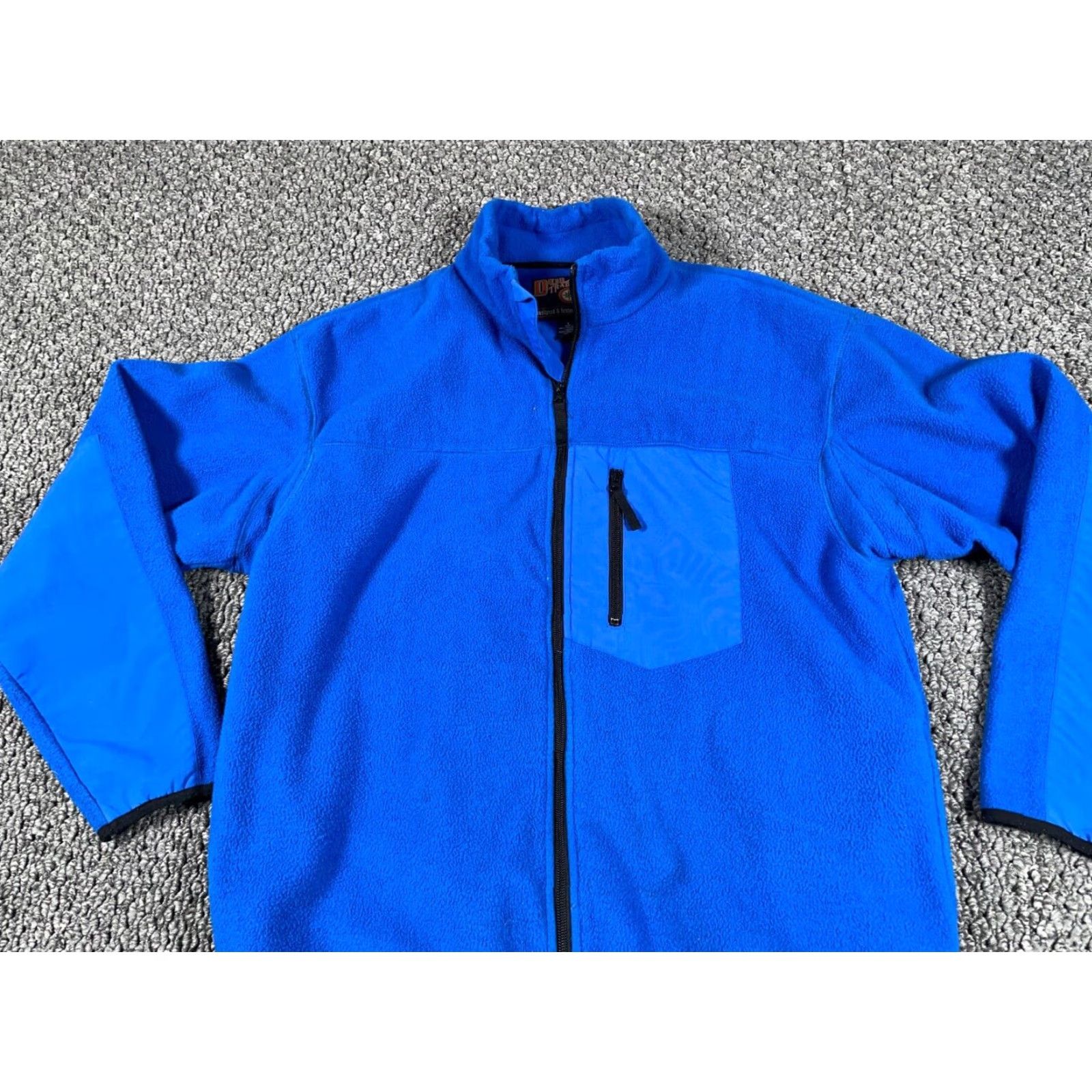 Vintage Duluth Jacket Fleece Zip Pocket Blue Lined Heavyweight Men's Large Size US L / EU 52-54 / 3 - 4 Thumbnail