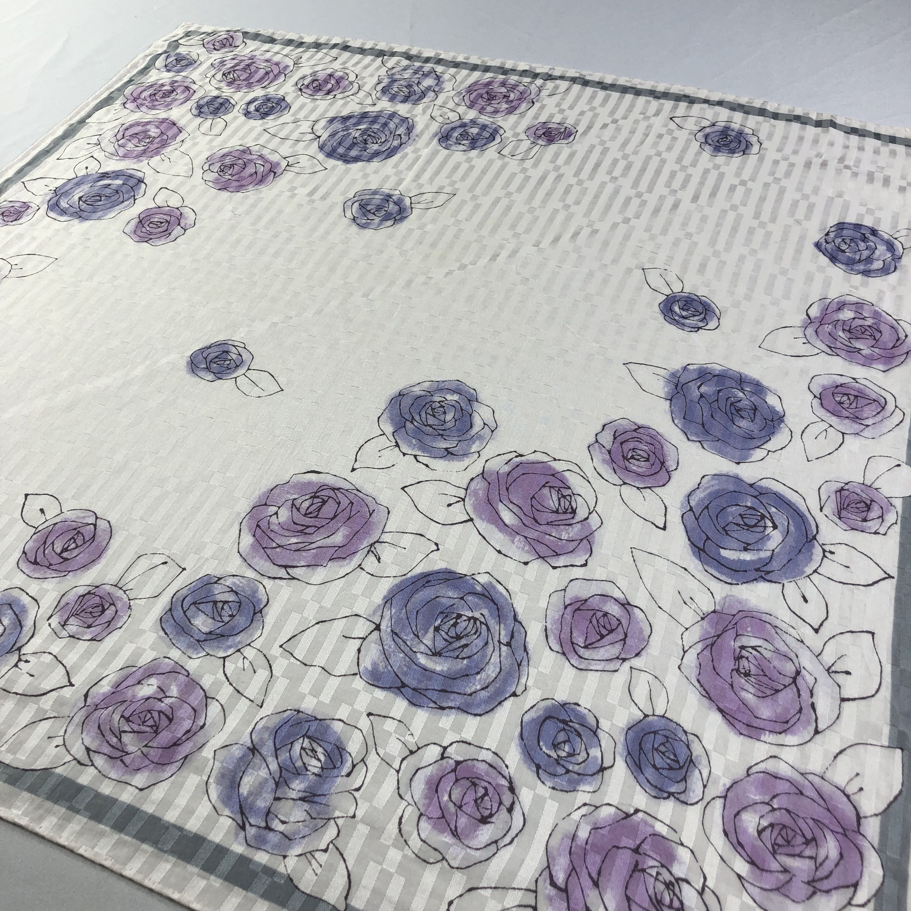 Lanvin Lanvin Roses Handkerchief Neckerchief Bandana H1894 Size ONE SIZE - 3 Thumbnail
