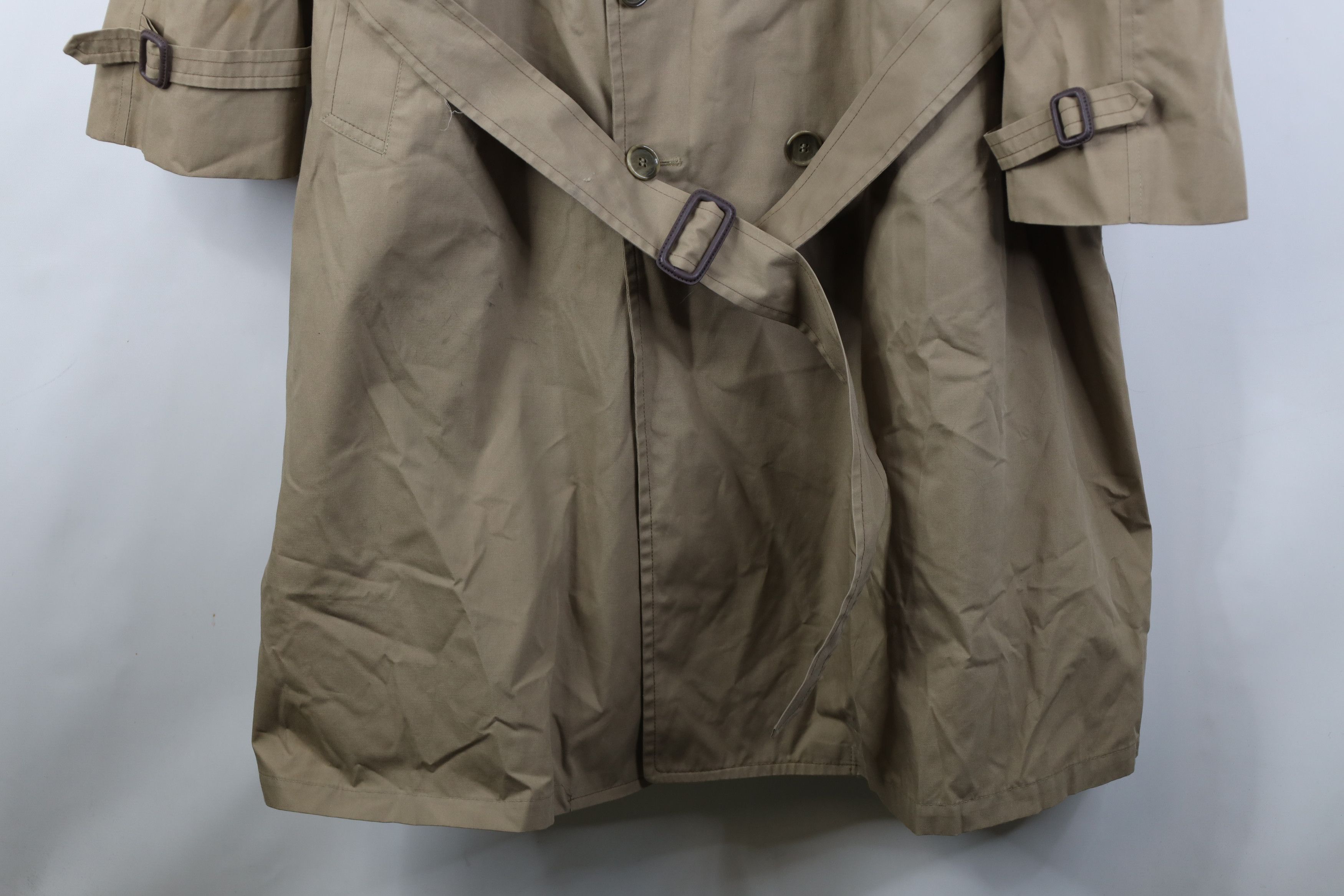 Vintage Vintage 70s Streetwear Trench Coat Rain Jacket Beige USA Size US XXL / EU 58 / 5 - 4 Thumbnail