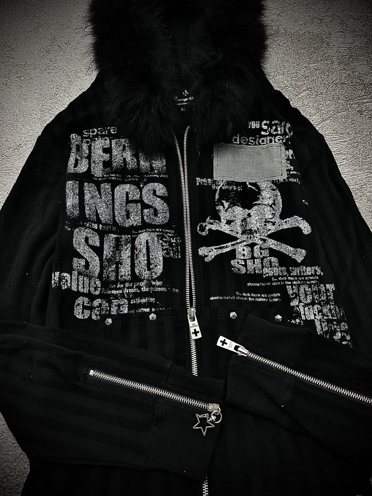 BERNINGS SHO 2000s Bernings sho Gothic Punk Poem Zip Hood Size US M / EU 48-50 / 2 - 3 Thumbnail