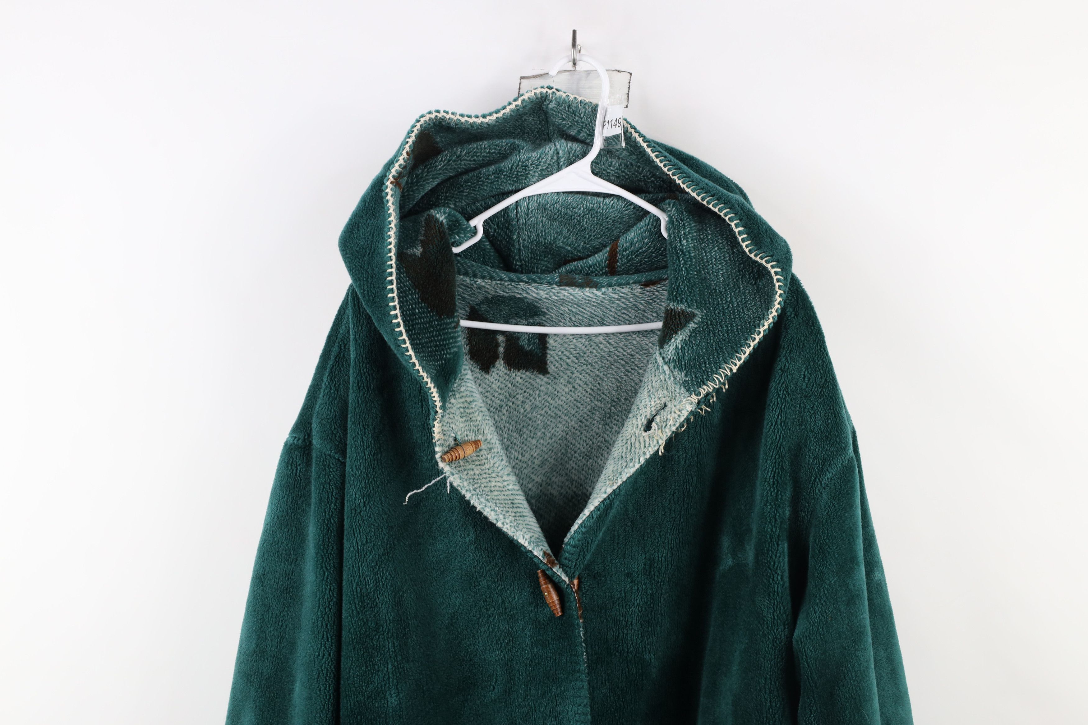 Vintage Vintage 90s Streetwear Reversible Leaf Acorn Print Jacket Size XL / US 12-14 / IT 48-50 - 11 Thumbnail