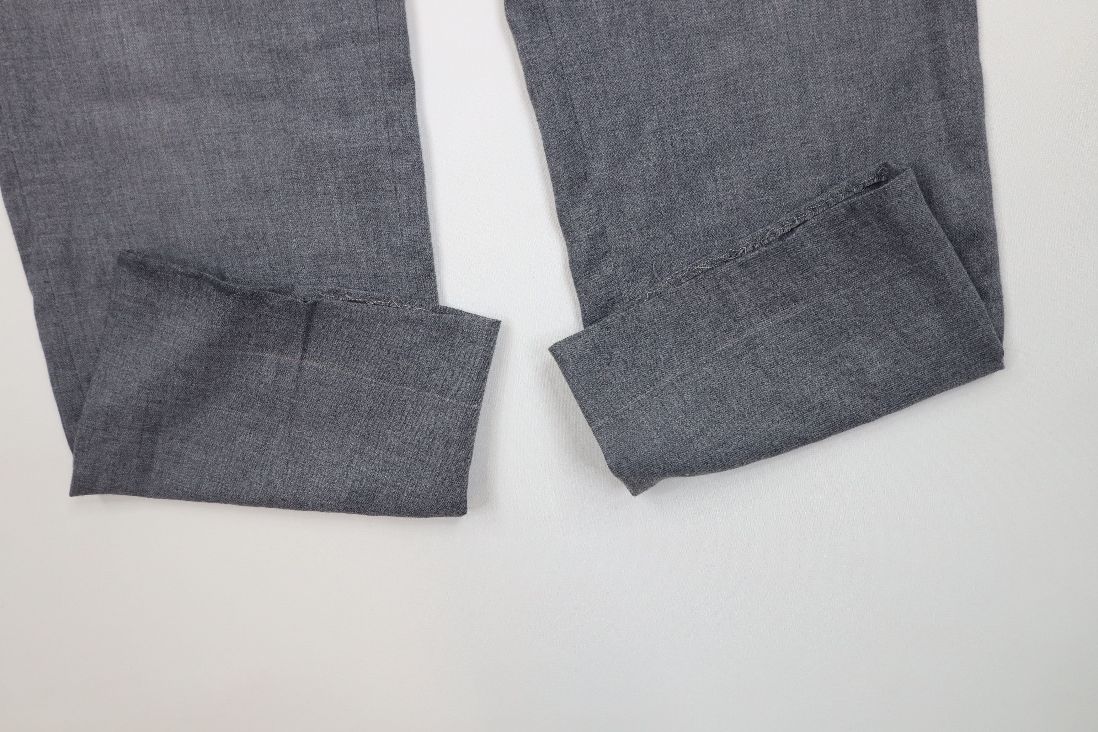 Vintage Vintage 70s Streetwear Chambray Wide Leg Chino Pants Gray Size US 34 / EU 50 - 5 Thumbnail
