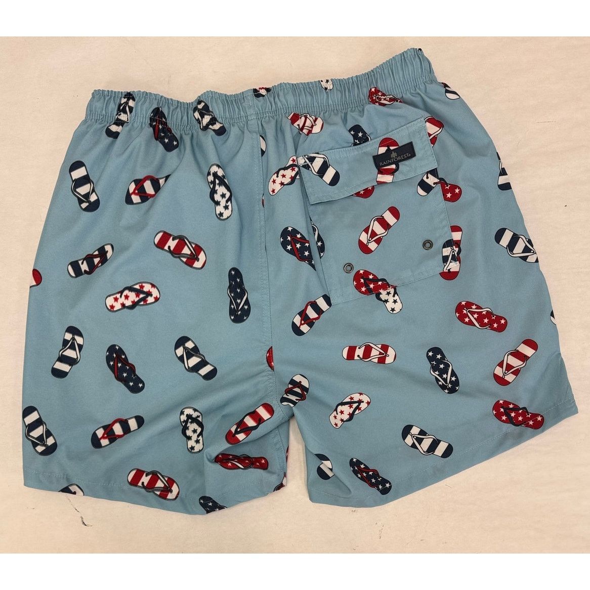 Rainforest Rainforest Men's Swim Trunks Shorts Patriotic July 4 Large Size US 32 / EU 48 - 2 Thumbnail