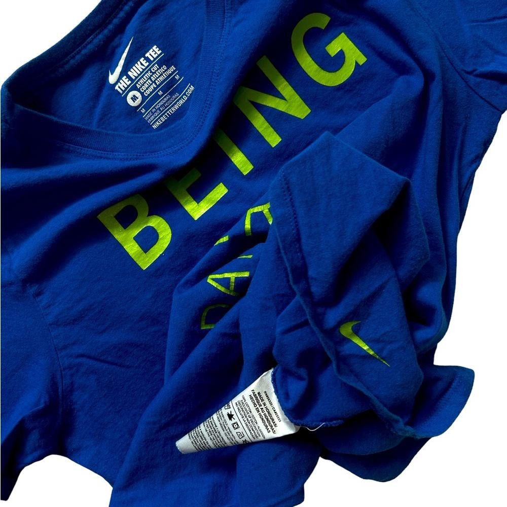 Nike Women’s Blue Nike Tee athletic cut short sleeve Size M / US 6-8 / IT 42-44 - 2 Thumbnail
