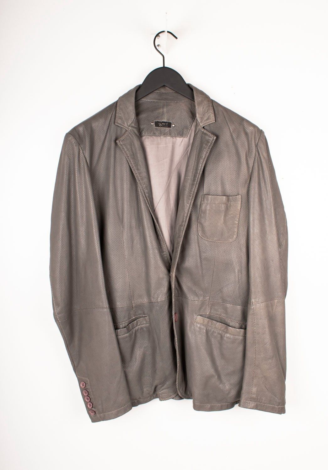 Absolut Joy Absolut Joy Einstein Men Leather Jacket Perforated Size M/L Size US L / EU 52-54 / 3 - 1 Thumbnail
