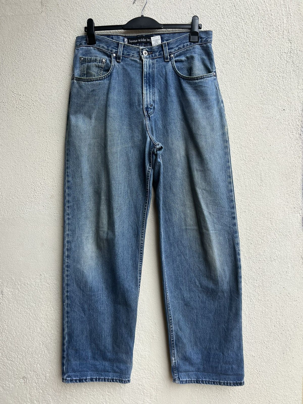 Levi's × Vintage VTG 90s Levi’s Silvertab Dirty Denim Loose Wide Leg Jeans Size US 33 - 6 Thumbnail