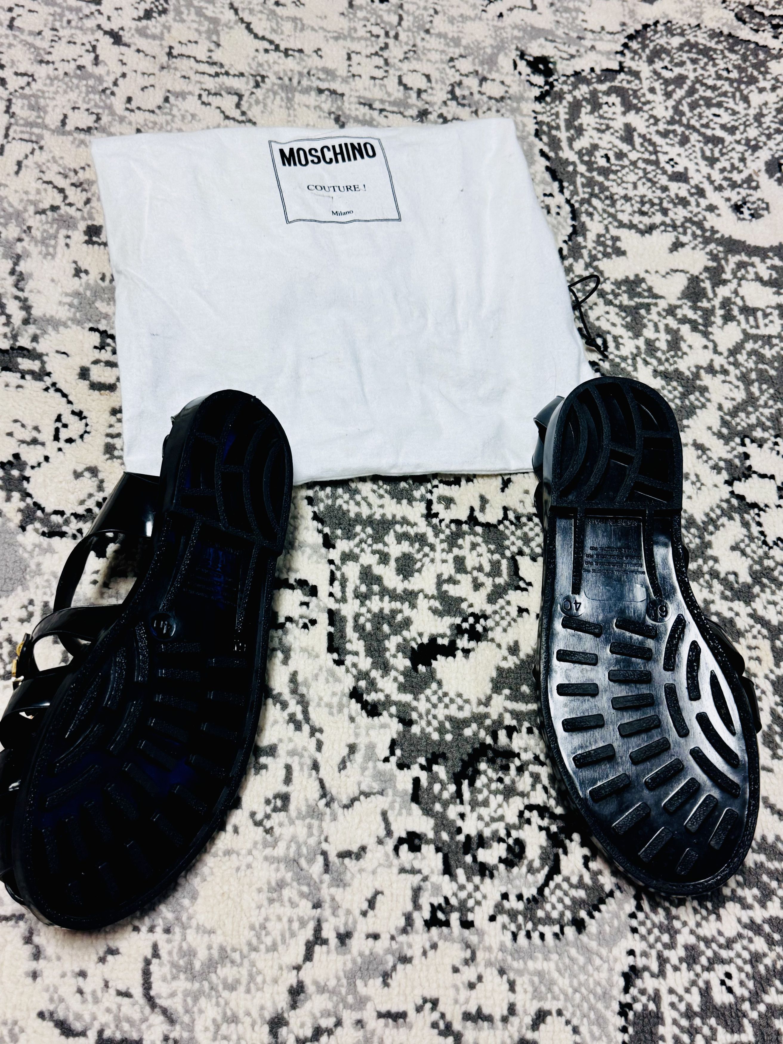 Moschino Moschino Jelly Sandals Size 7 Size US 7 / EU 40 - 4 Thumbnail