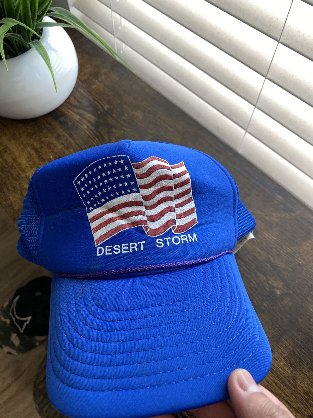 Vintage Vintage 80s Desert Storm Trucker Hat Size ONE SIZE - 2 Thumbnail