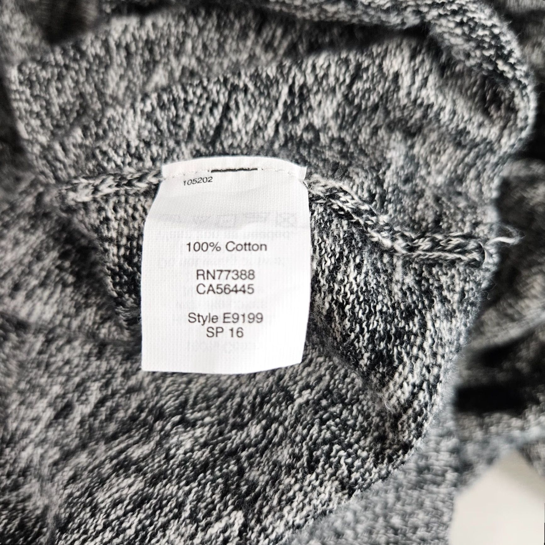 Madewell VINTAGE Madewell Womens Cardigan Button Front XS Gray Black Cotton Long Sleeve Size XS / US 0-2 / IT 36-38 - 5 Thumbnail