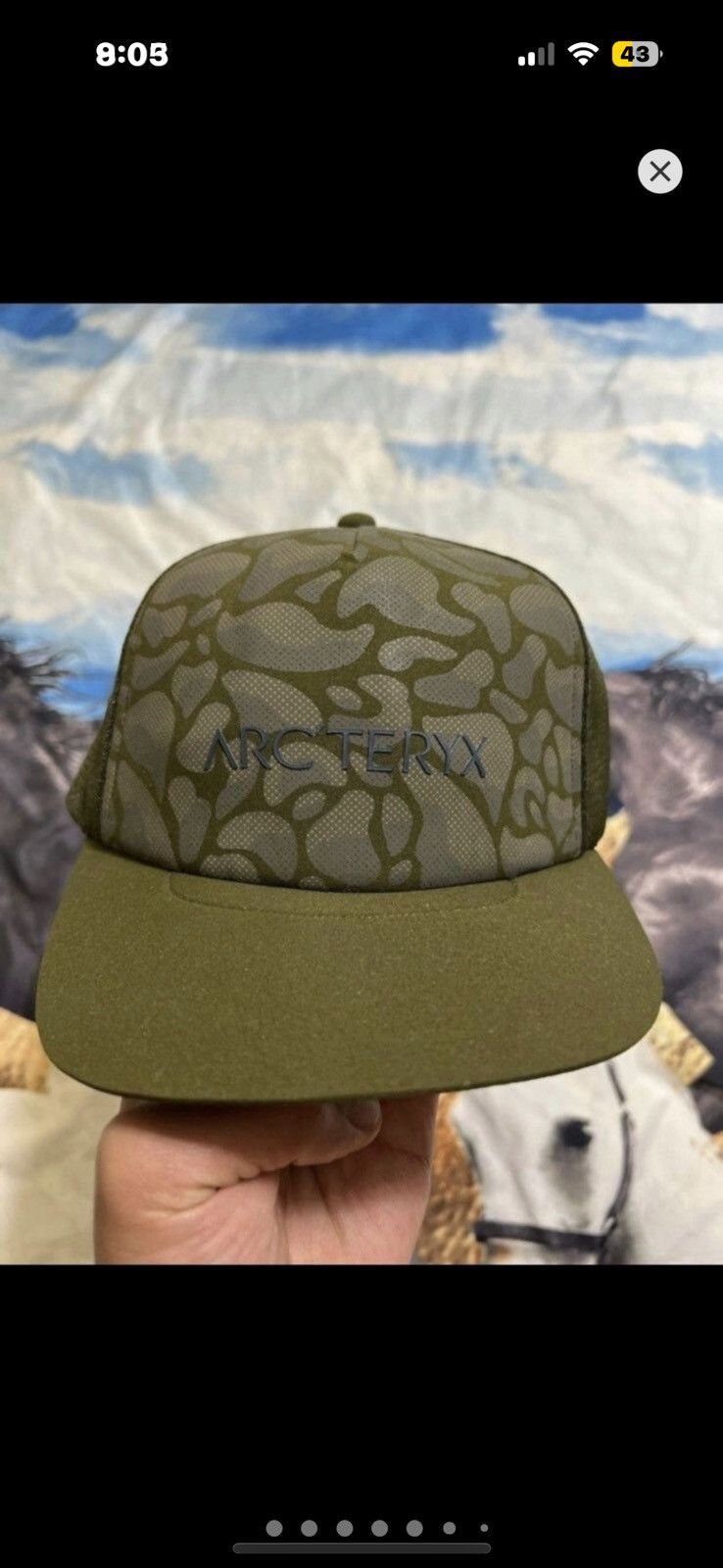 FINAL DROP***RARE ARCTERYX CLIMB TECHNICAL SNAPBACK O/S