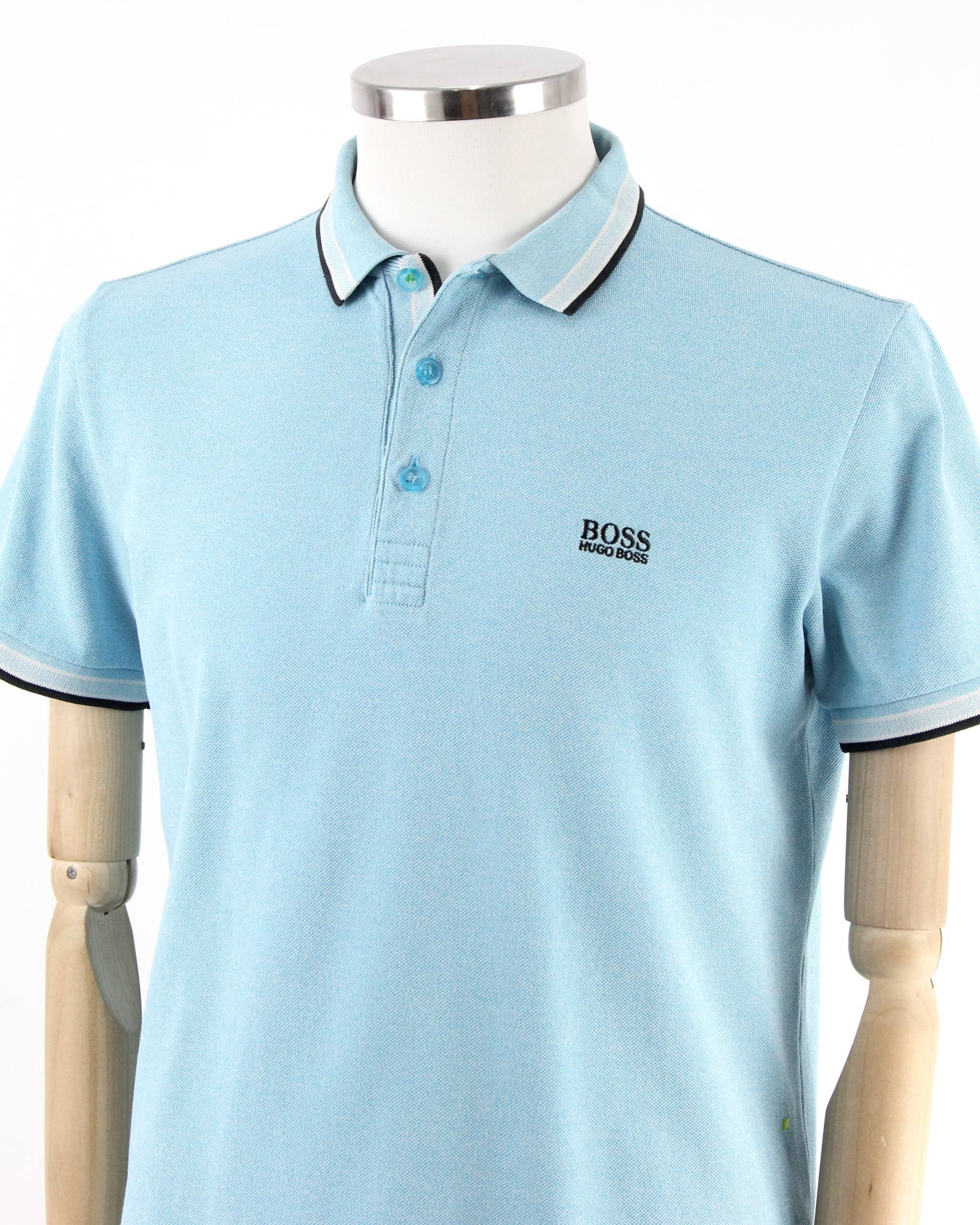 Hugo Boss HUGO BOSS Blue polo shirt with logo Size US L / EU 52-54 / 3 - 4 Thumbnail