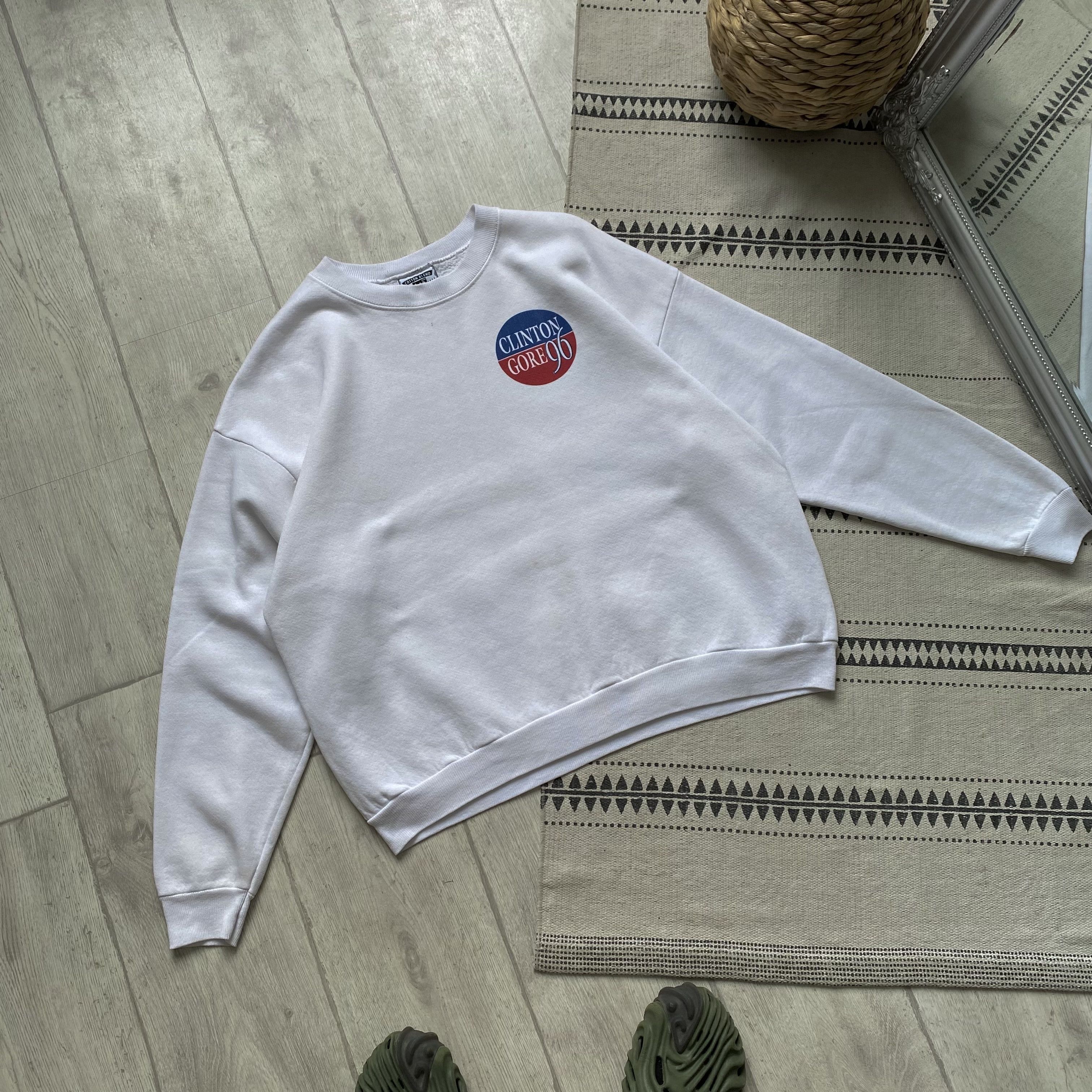 Lee 🗽Vintage 96 Lee Clinton Gore Boxy Sweatshirt USA President Size US M / EU 48-50 / 2 - 6 Thumbnail