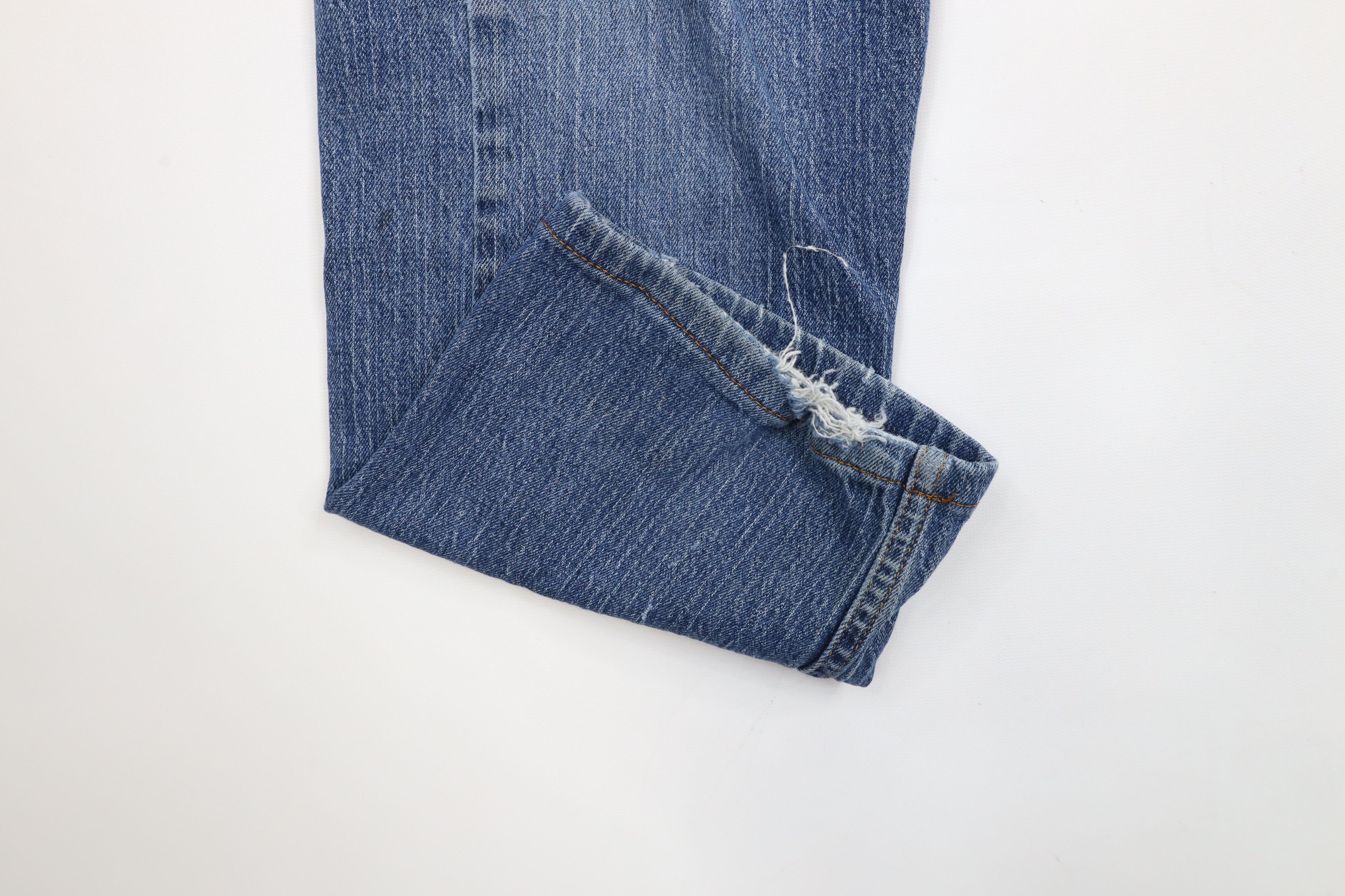 Levi's × Vintage Vintage Y2K Levis 505 Regular Fit Denim Jeans Blue Cotton Size US 36 / EU 52 - 5 Thumbnail