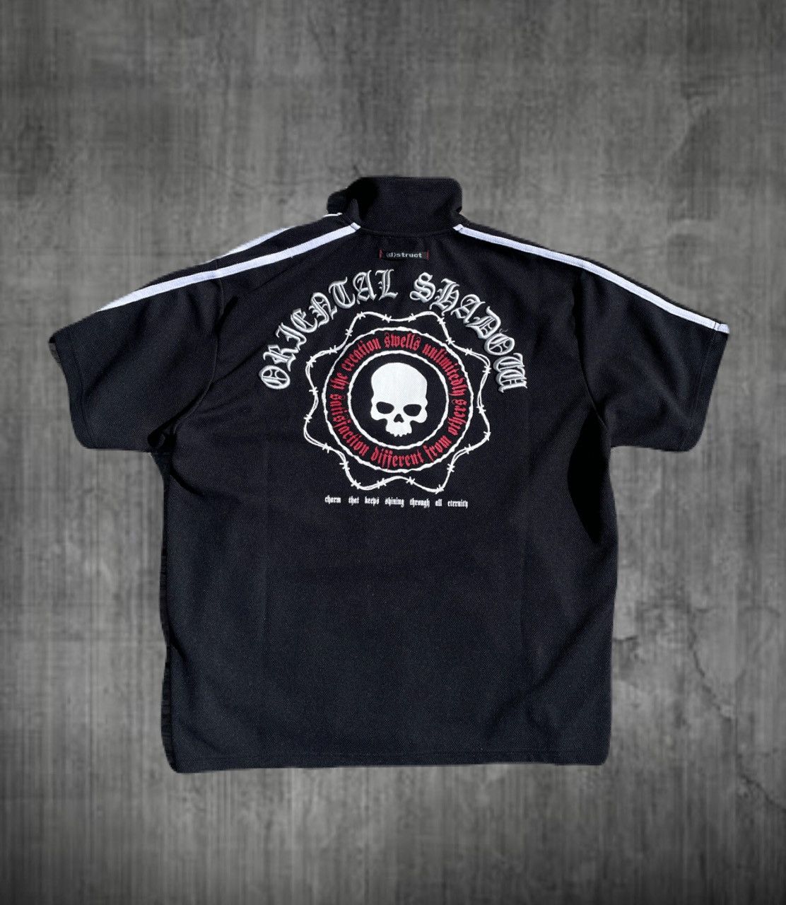 If Six Was Nine 2000s Japanese archive Skull Poem Embroidery Short Jacket Size US XL / EU 56 / 4 - 1 Thumbnail