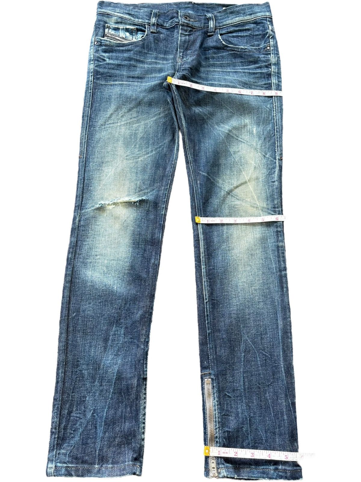 Diesel Vintage Italy Diesel Zivy Mud Wash Distressed Jeans Size 30" / US 8 / IT 44 - 8 Thumbnail
