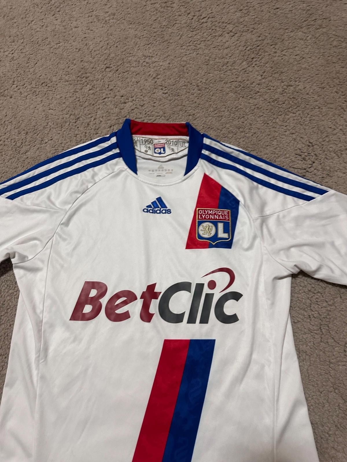 Adidas Olympique Lyonnais Lyon 2010/2011 Away Adidas Jersey Soccer Size US S / EU 44-46 / 1 - 3 Thumbnail