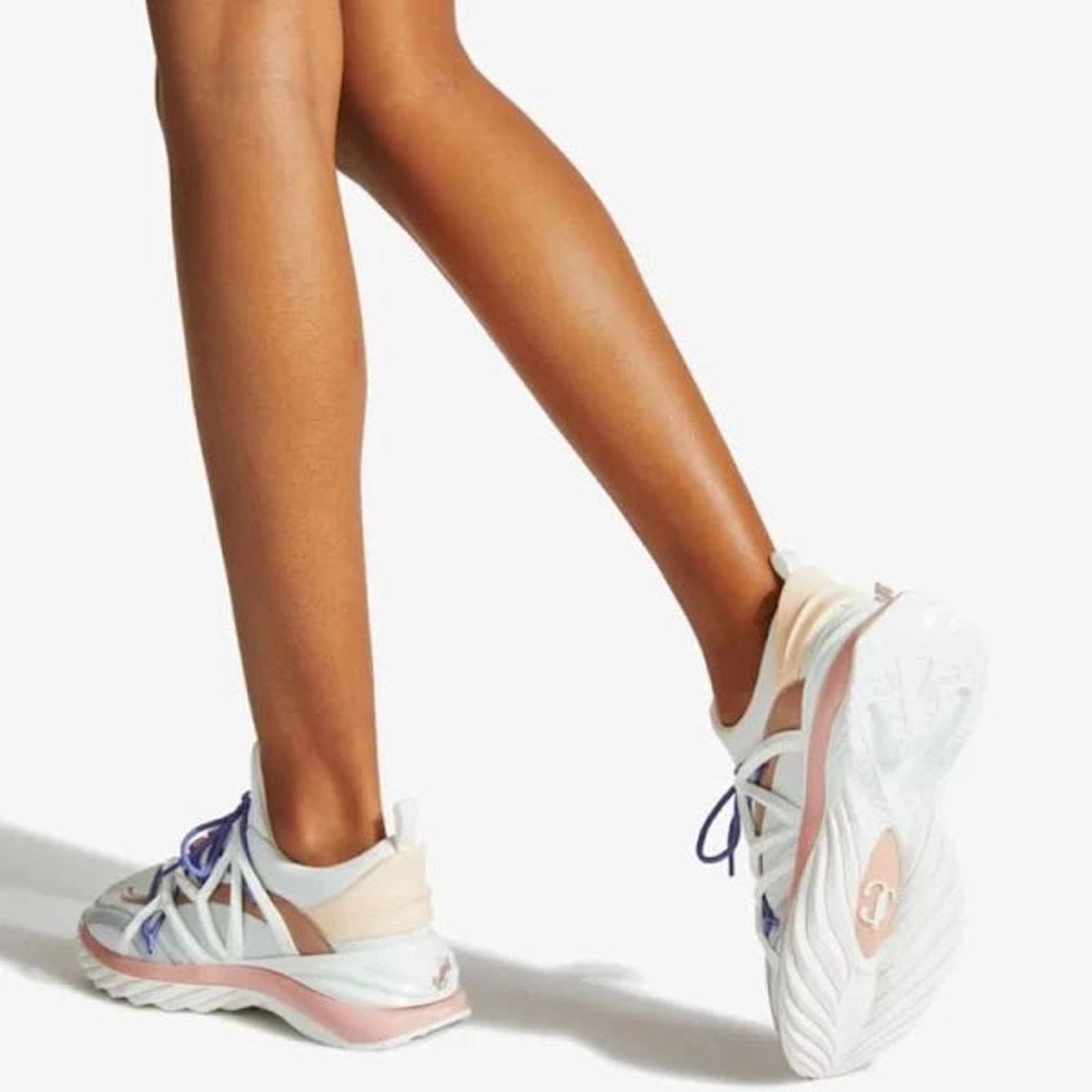 Jimmy Choo Jimmy Choo Cosmos Sneaker WhiteBallet Pink Mix US6.5/Euro 37 Size US 6.5 / IT 36.5 - 5 Thumbnail