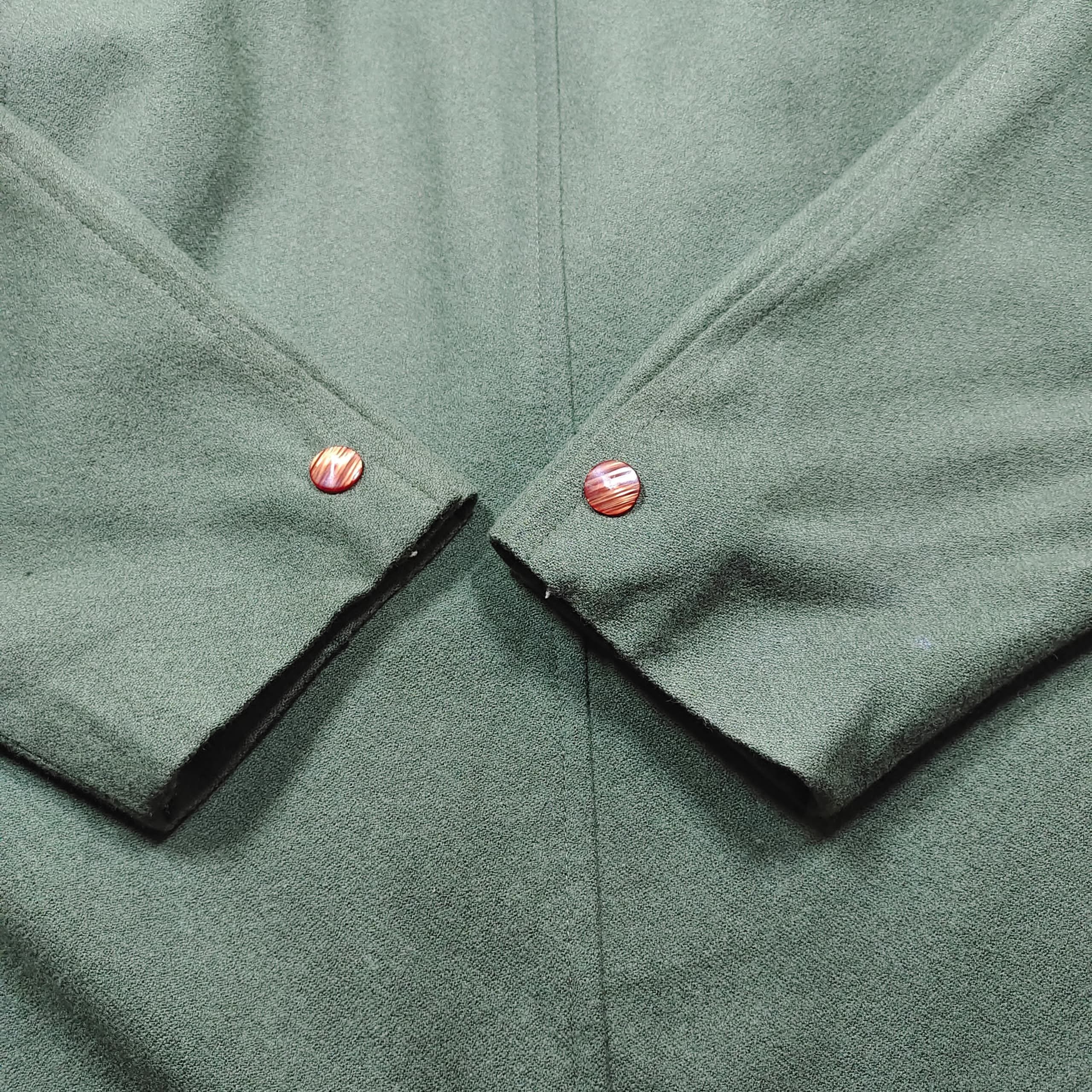 Givenchy × Vintage VINTAGE ACTIVE SPORTS DE GIVENCHY GREEN WOOL BLAZER Size L / US 10 / IT 46 - 5 Thumbnail