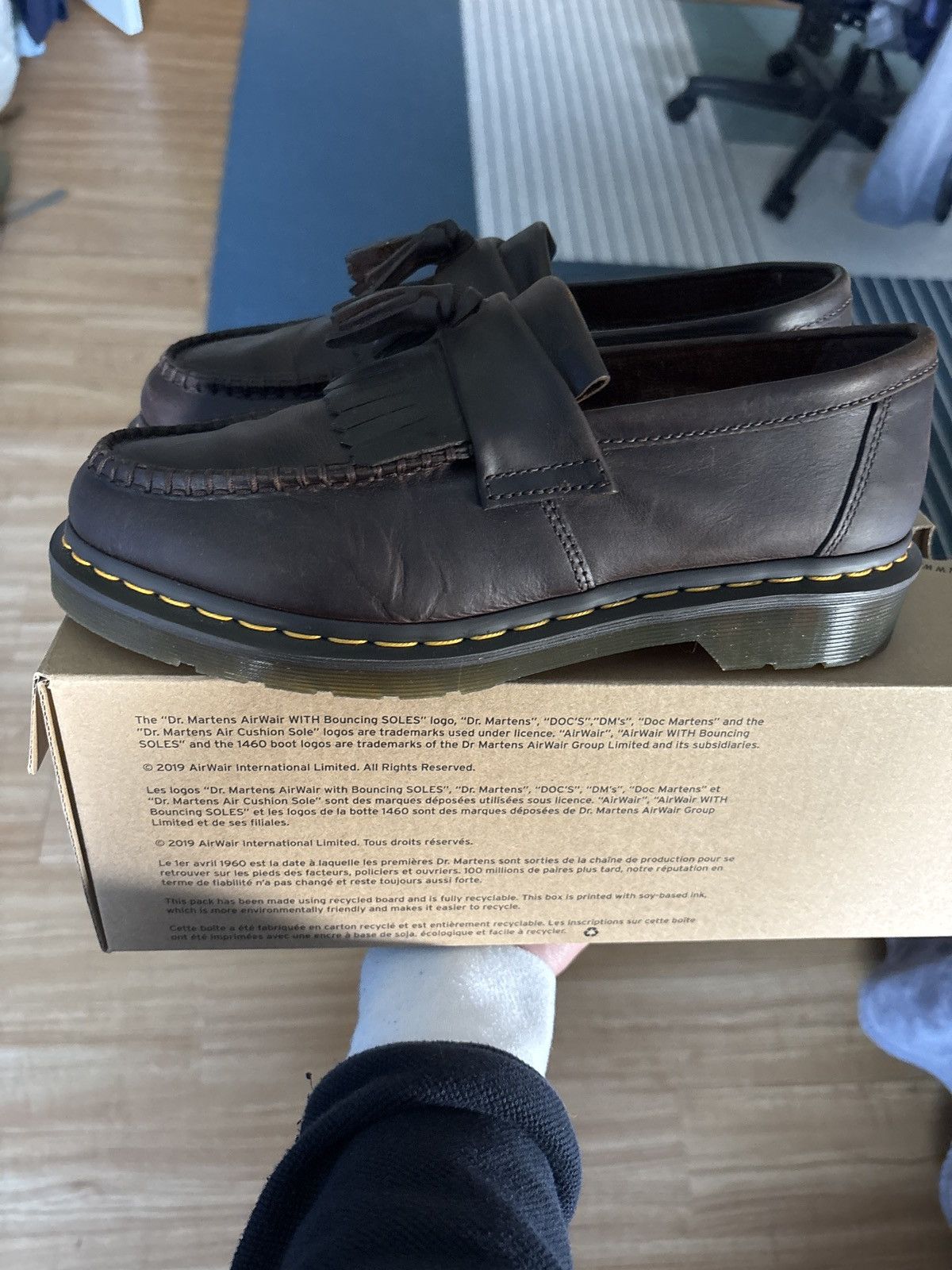 Dr. Martens Adrian Crazy Horse Leather Tassel Loafers Size US 9 / EU 42 - 2 Thumbnail