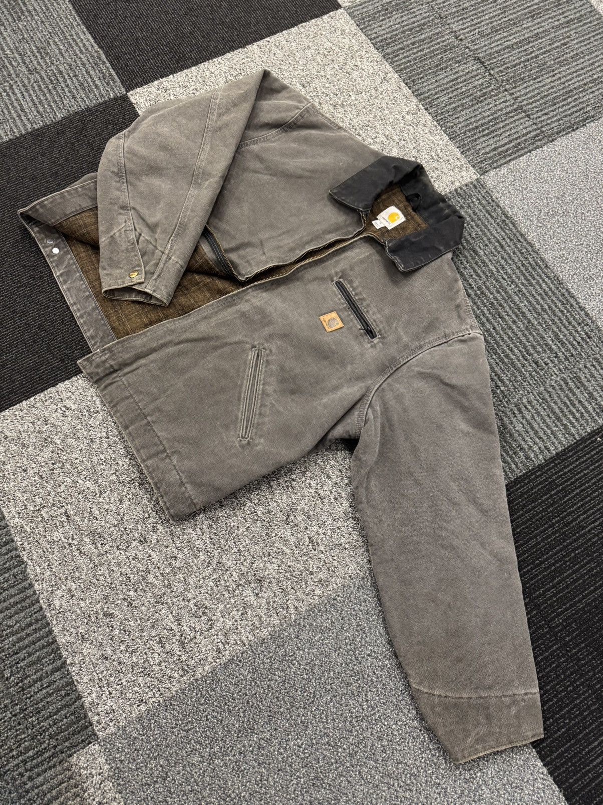 Carhartt Carhartt Detroit Jacket J97 GVL usa vintage og workwear Size US XL / EU 56 / 4 - 3 Thumbnail
