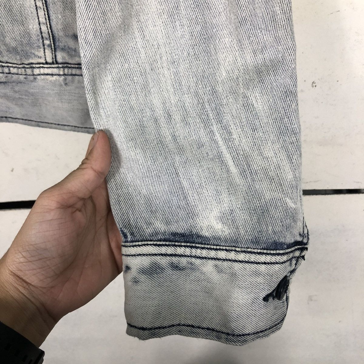 Diesel 🔥VINTAGE DENIM BIKER JACKET DIESEL ACID WASH DESIGN Size US M / EU 48-50 / 2 - 17 Thumbnail